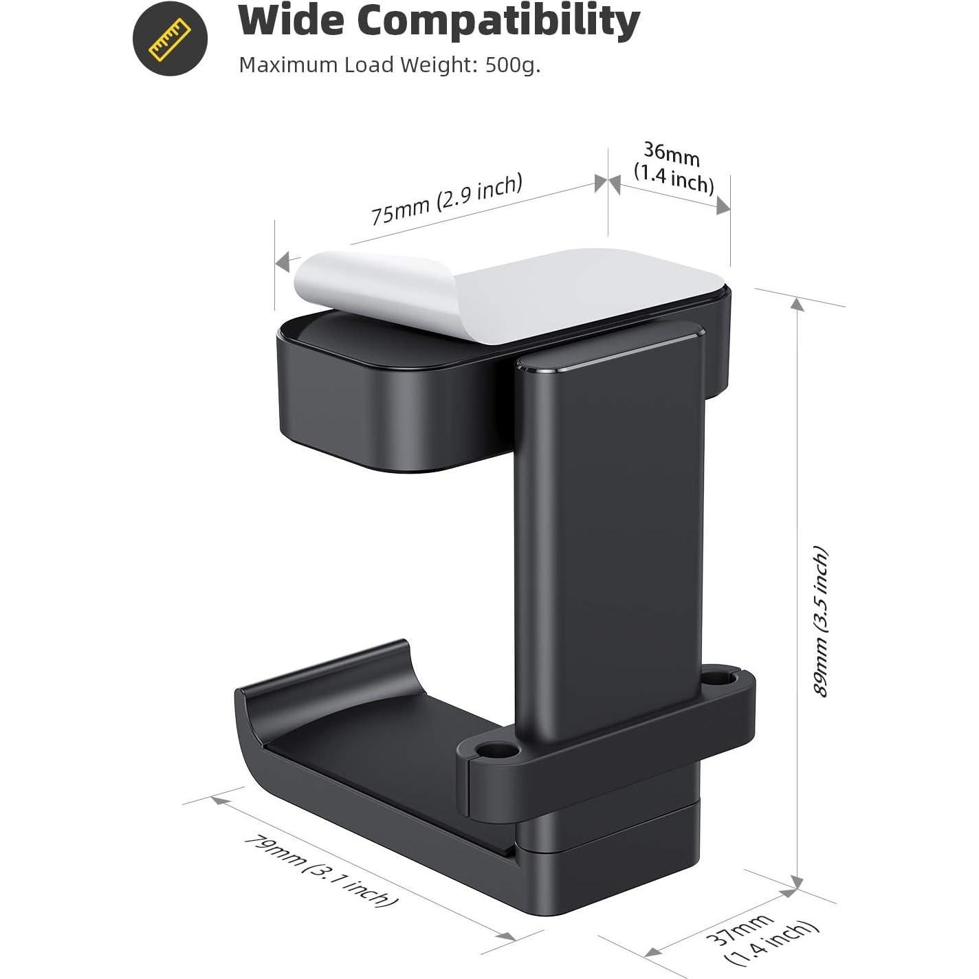Soporte para Auriculares Lamicall DH01 Negro con Organizador