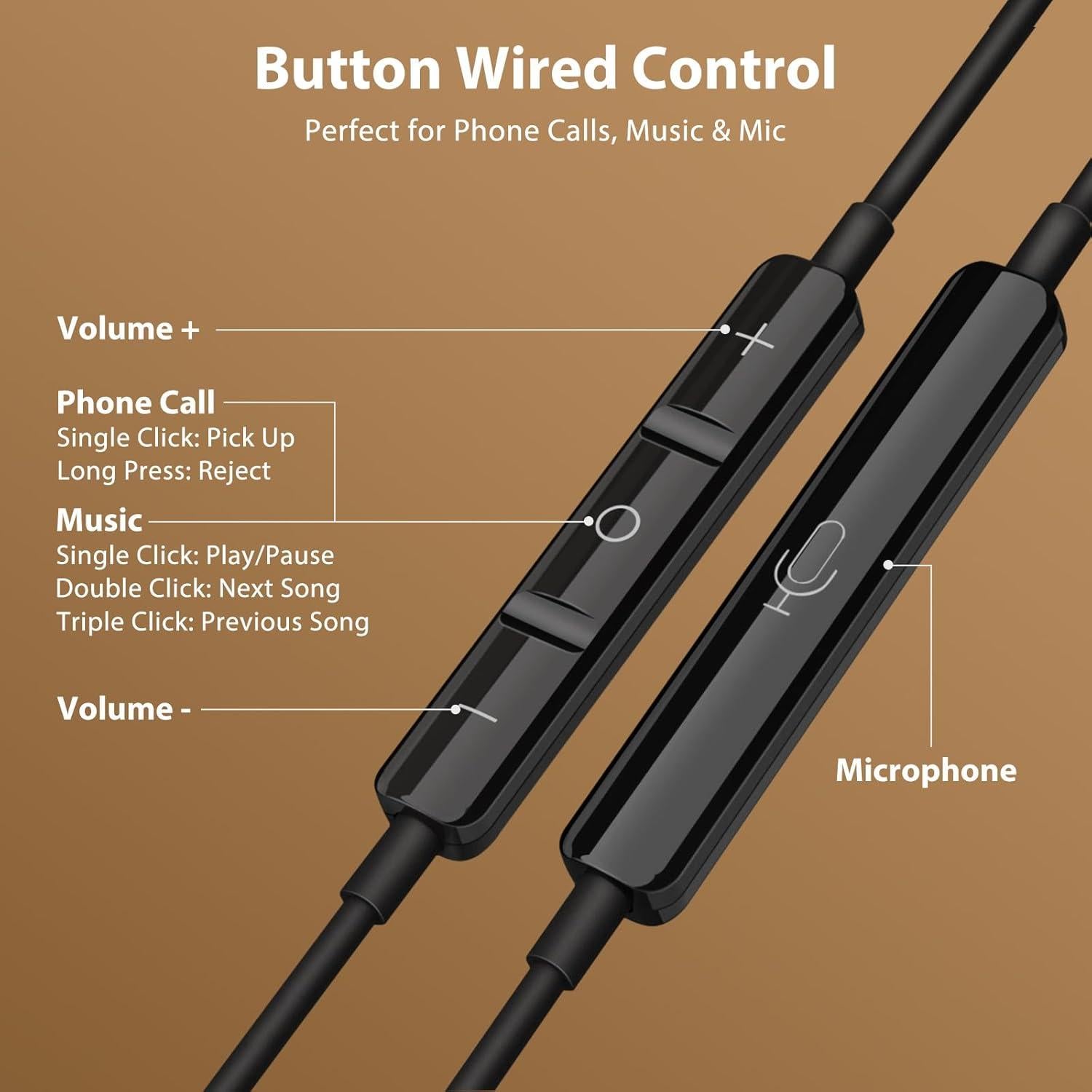 Auriculares USB C Jiunai con Micrófono y Control de Volumen
