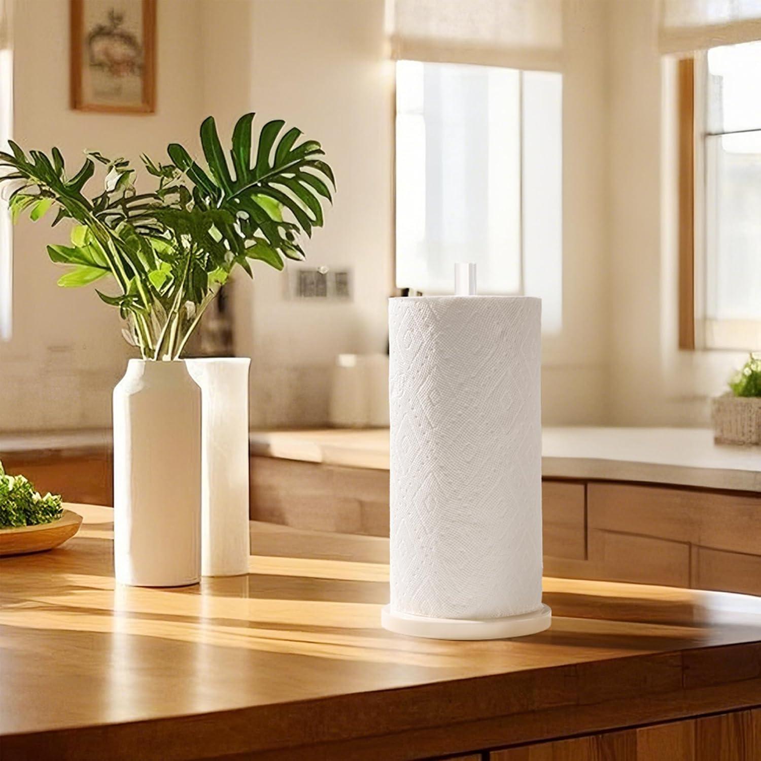 Soporte para Toallas de Papel WORHE Mármol Blanco 13.97 cm