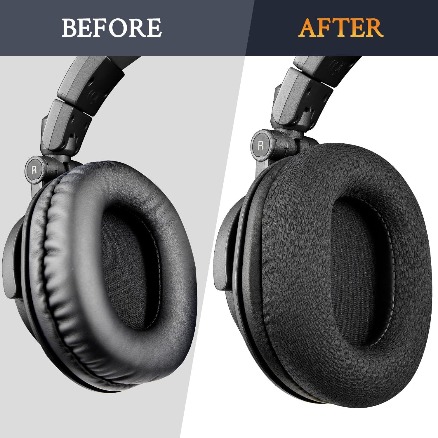 Almohadillas de Reemplazo SOULWIT para Auriculares Audio Technica M50X