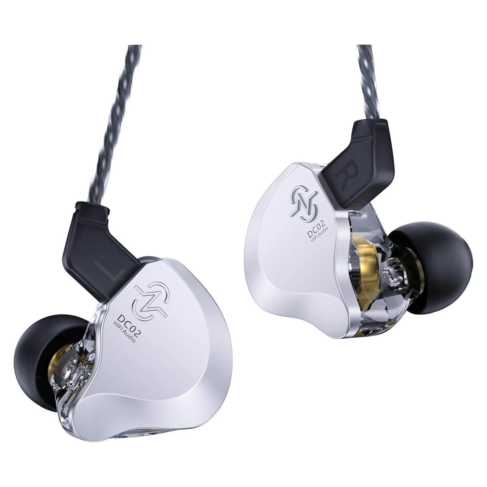 Auriculares In-Ear CCZ DC02 HiFi Estéreo con Cable Plata