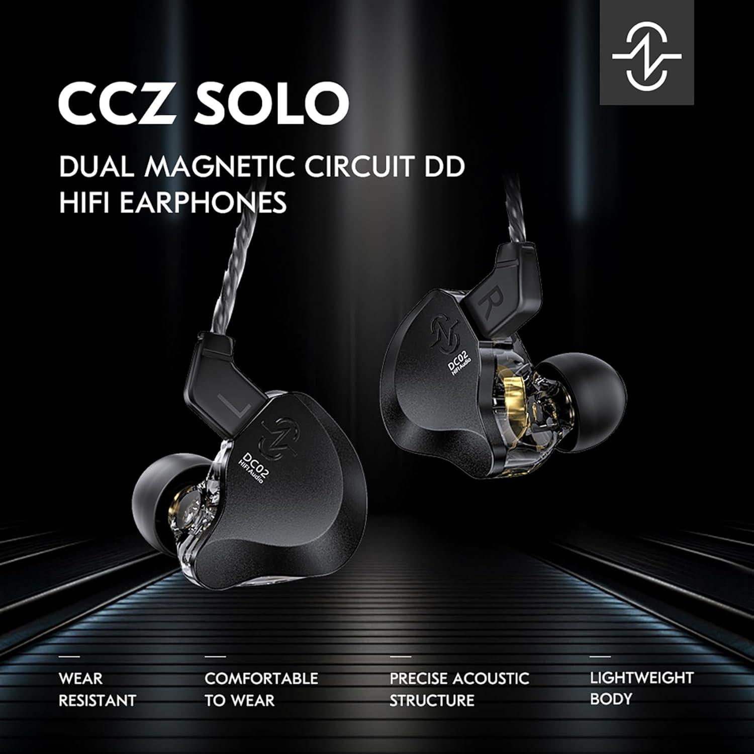 Auriculares In-Ear CCZ DC02 HiFi Estéreo con Cable Plata