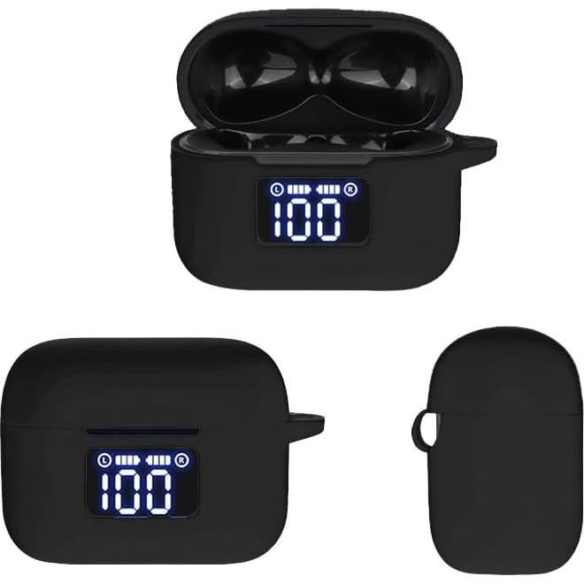 Funda de Silicona SMAATE para Auriculares TOZO T21 - Negra