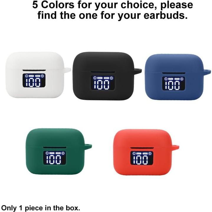 Funda de Silicona SMAATE para Auriculares TOZO T21 - Negra