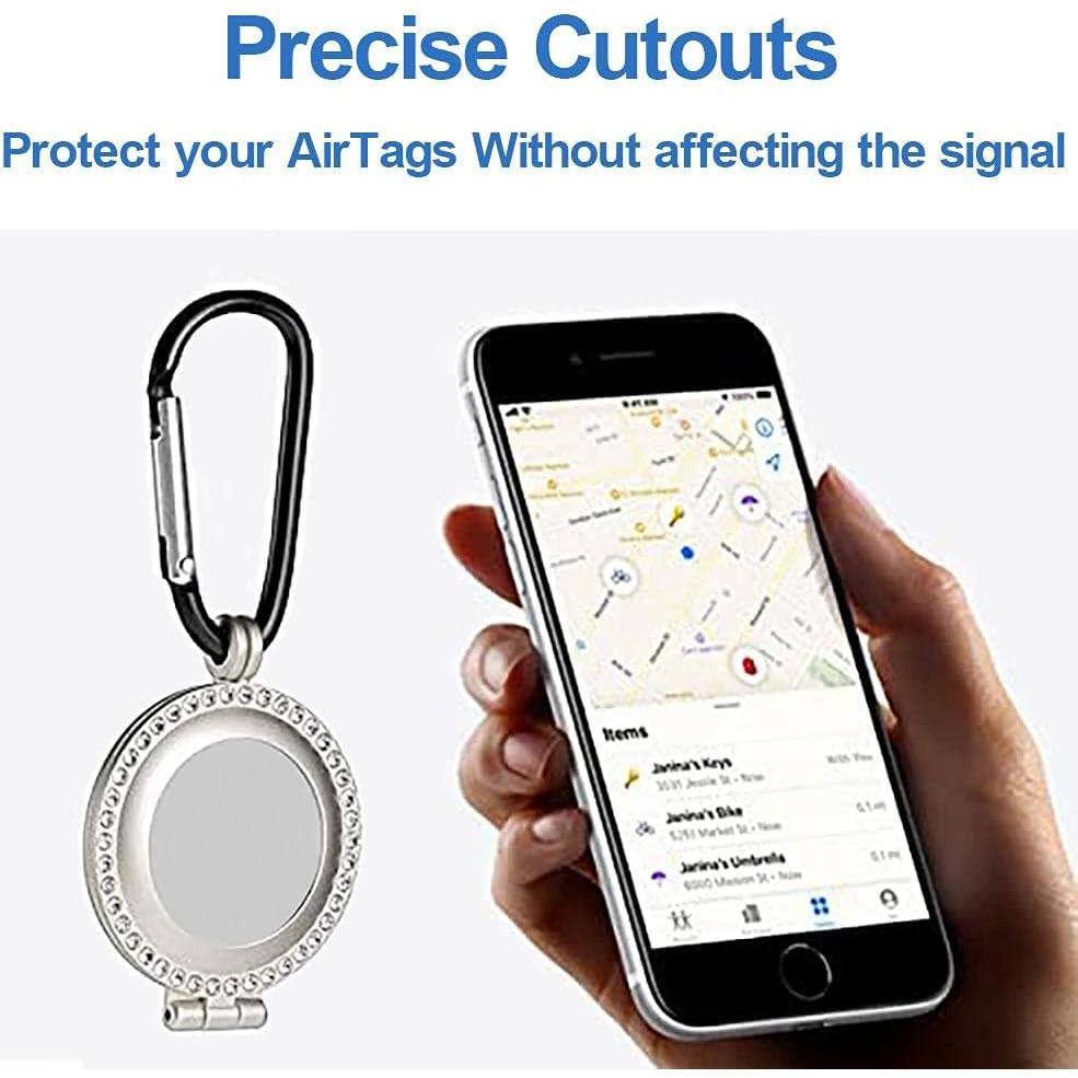 Funda Protectora para AirTag LONGSING Oro Rosa - Anti-Rasguños