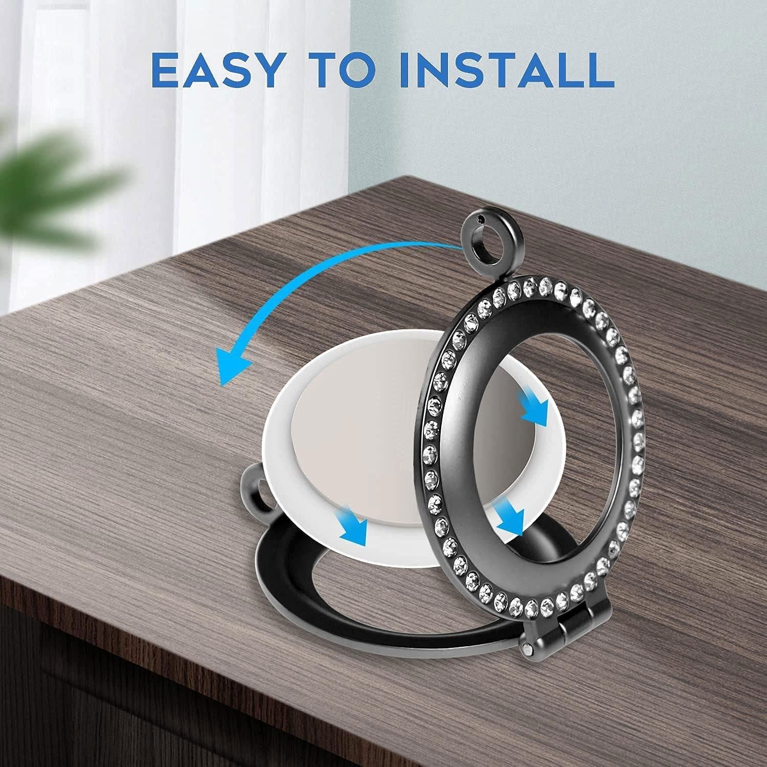 Funda Protectora para AirTag LONGSING Oro Rosa - Anti-Rasguños