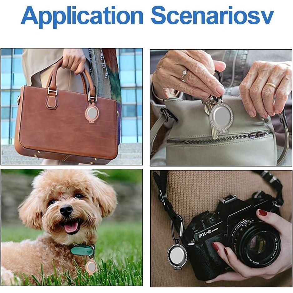 Funda Protectora para AirTag LONGSING Oro Rosa - Anti-Rasguños