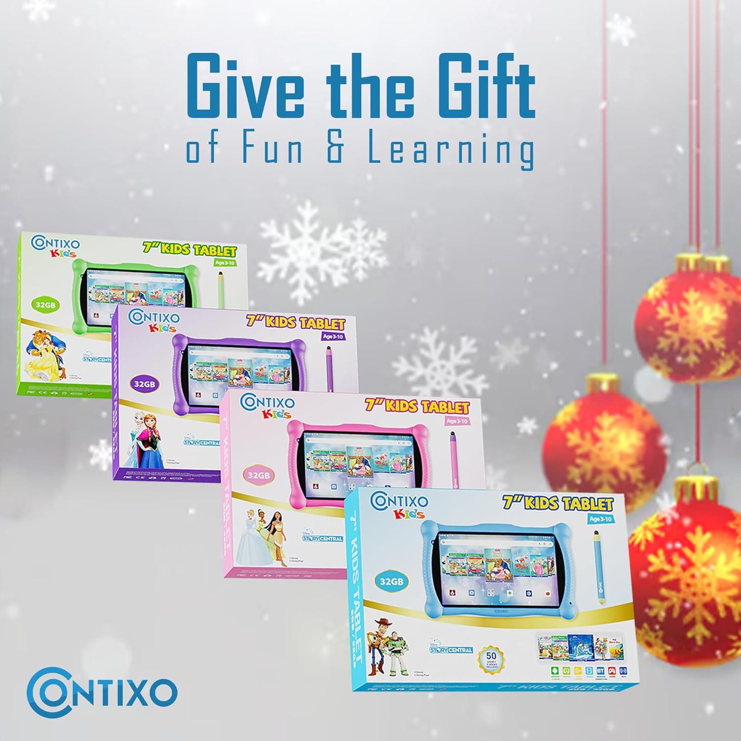 Tableta Contixo V10 7" HD para Niños - 32GB, Juegos y Cuentos