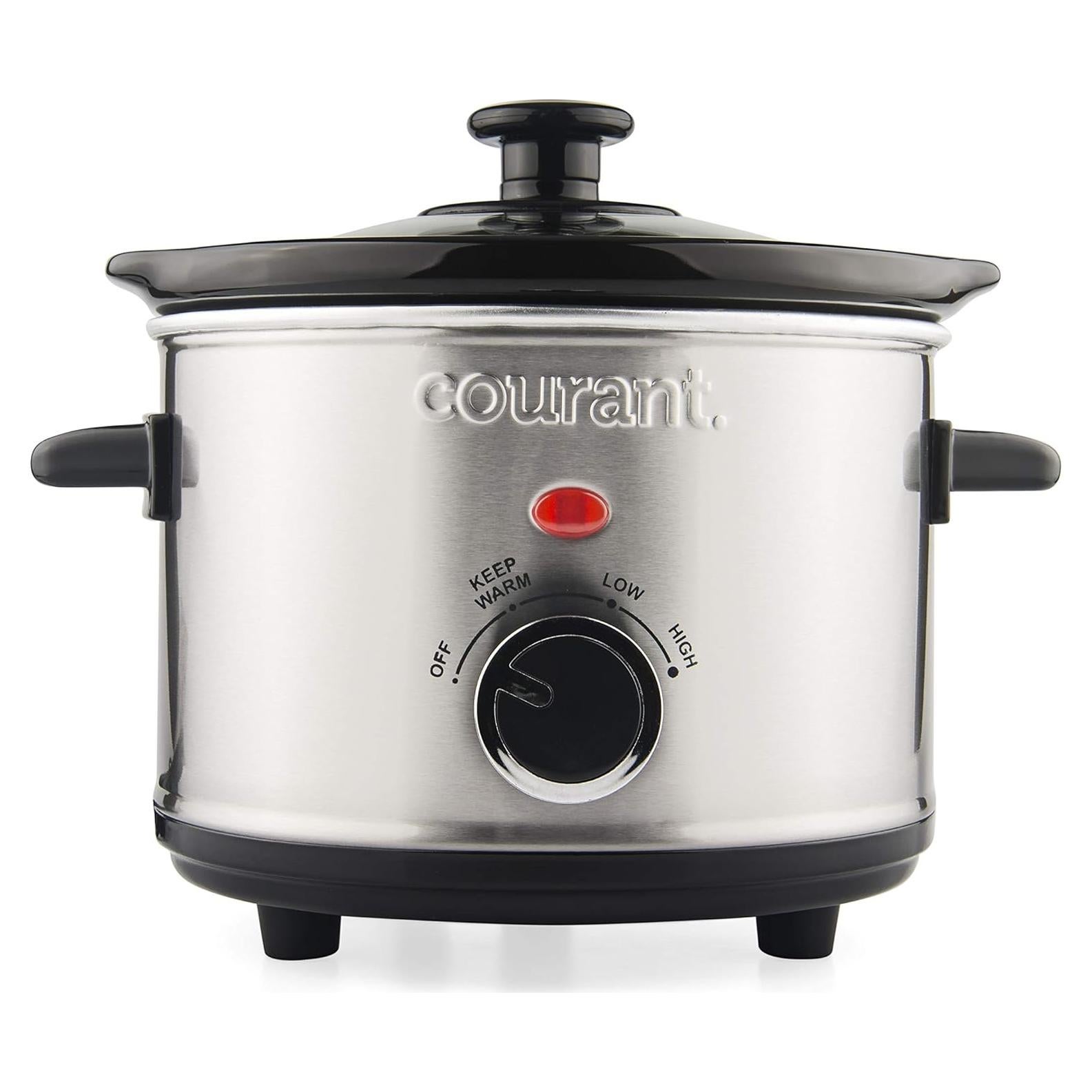 Cocina Lenta Courant 1.5 L Acero Inoxidable 3 Configuraciones