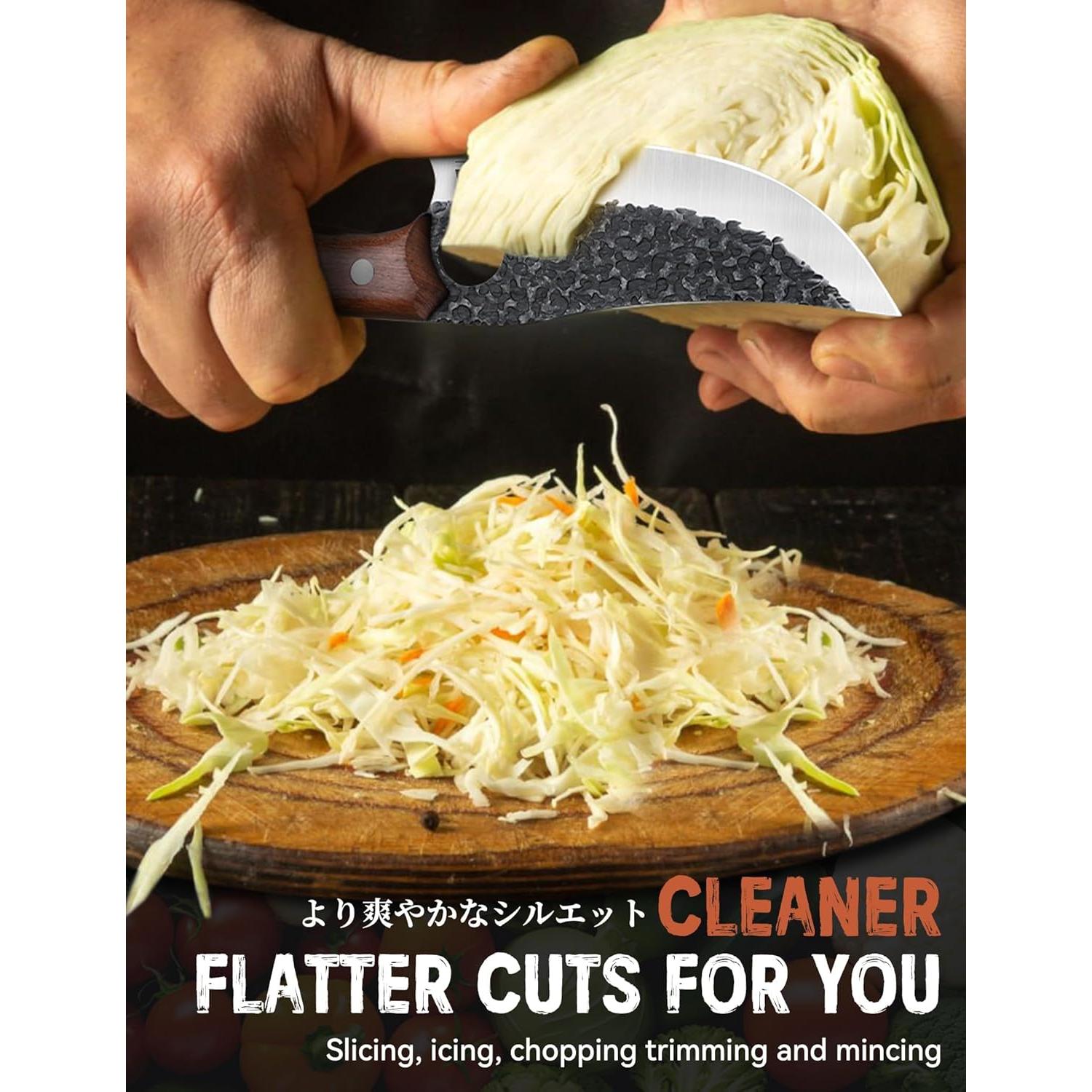 Cuchillo de Chef Huusk de Acero Japonés 28 cm, Mango Ergonómico