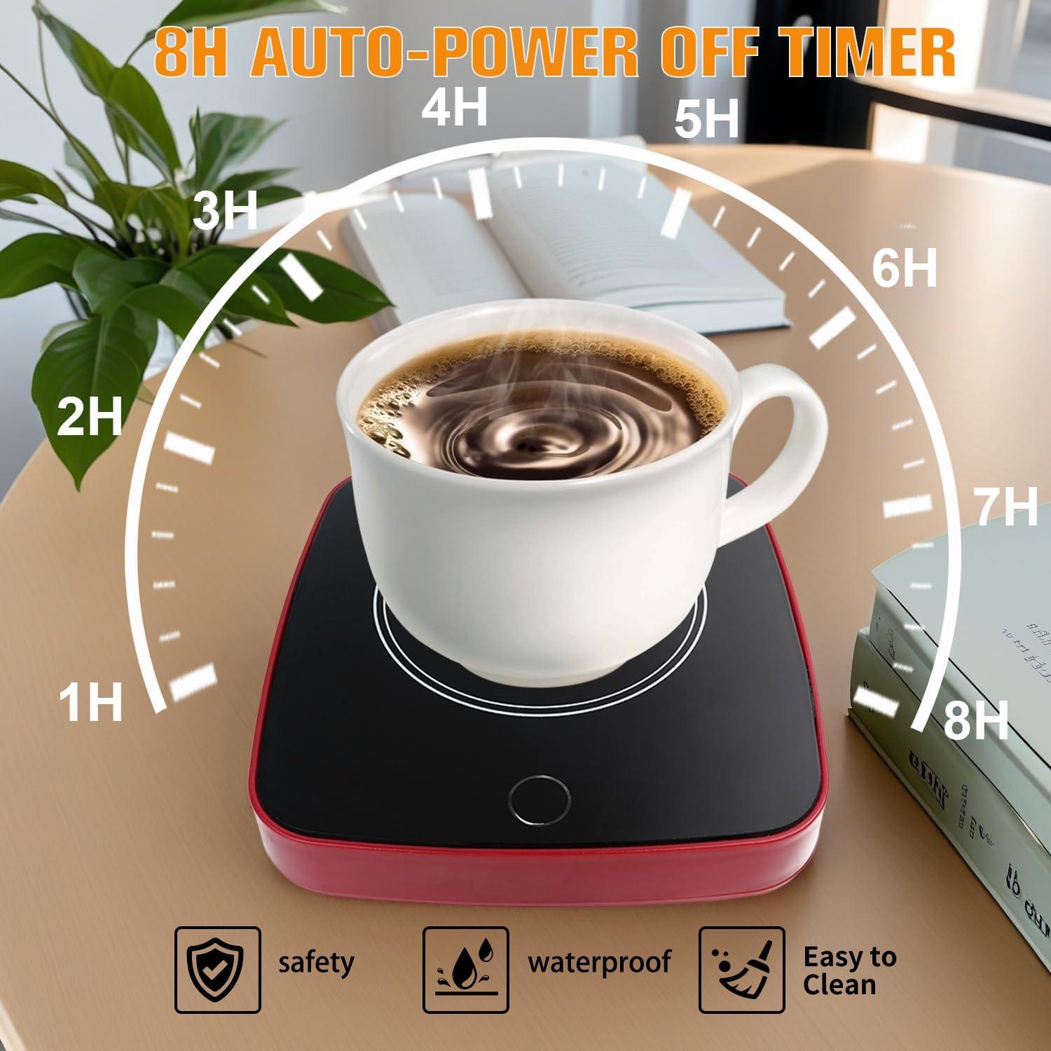 Calentador de Tazas CEEFFELIAN 16W con 3 Niveles de Temperatura