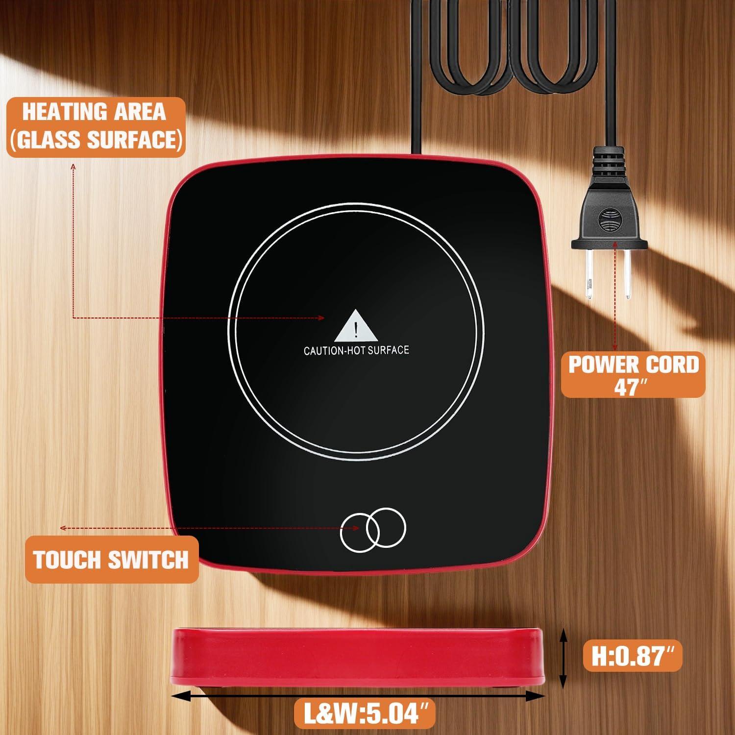 Calentador de Tazas CEEFFELIAN 16W con 3 Niveles de Temperatura