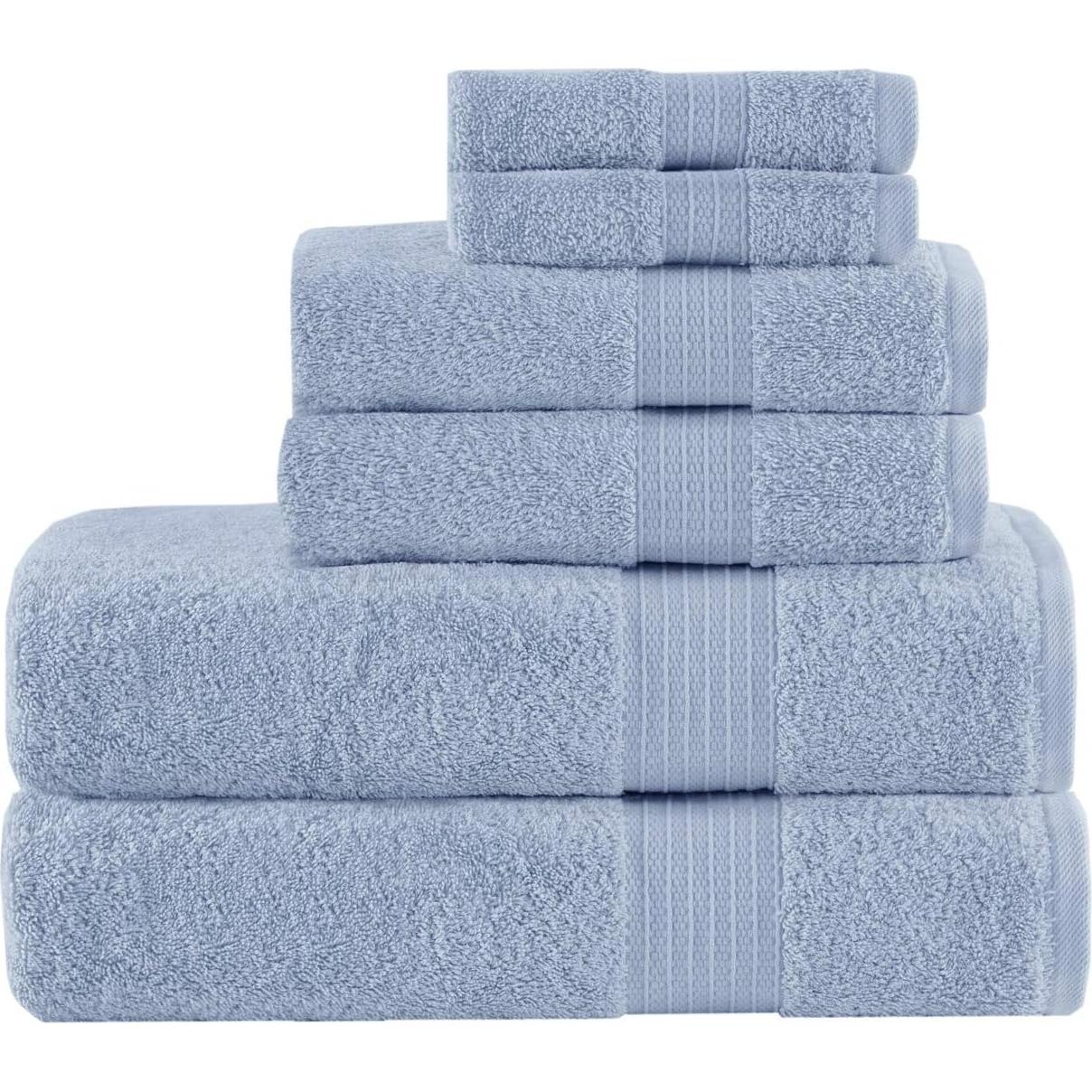 Conjunto de Toallas de Baño Madison Park 6 Piezas Algodón Orgánico