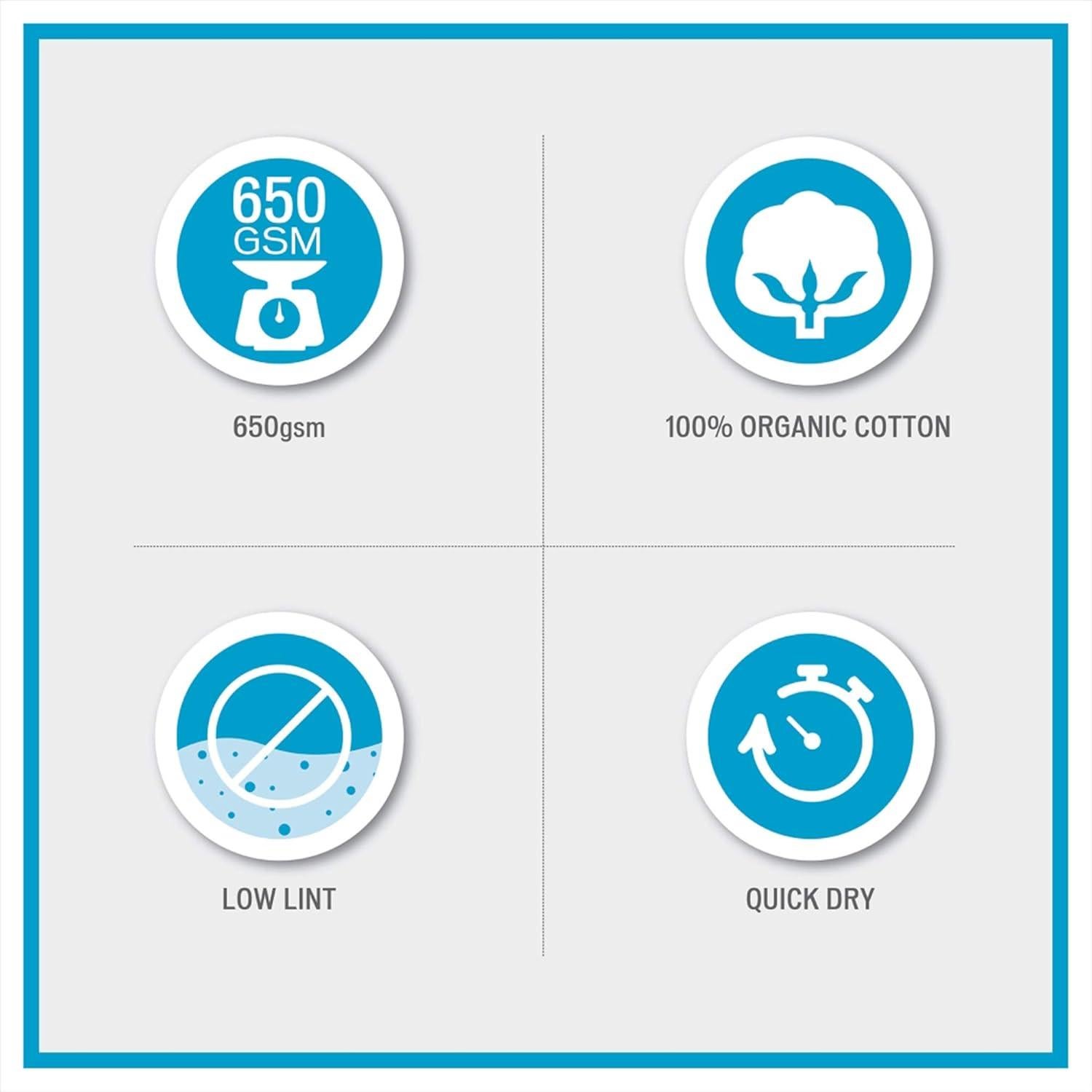 Conjunto de Toallas de Baño Madison Park 6 Piezas Algodón Orgánico