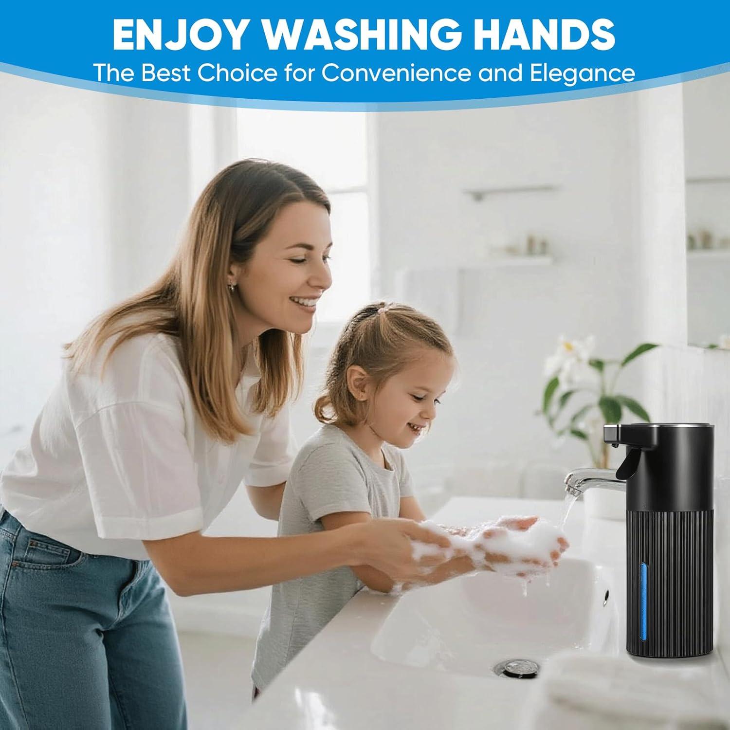 Dispensador Automático de Jabón UAYBABU 400 ml Táctil Negro