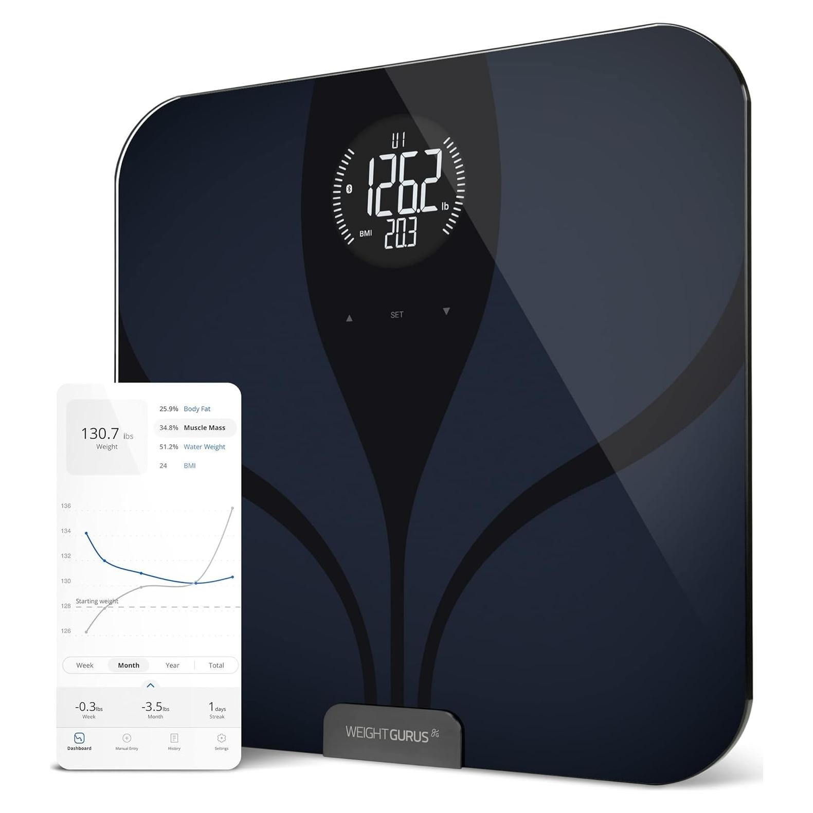 Báscula Digital Inteligente Greater Goods Bluetooth 36.3x34.6cm