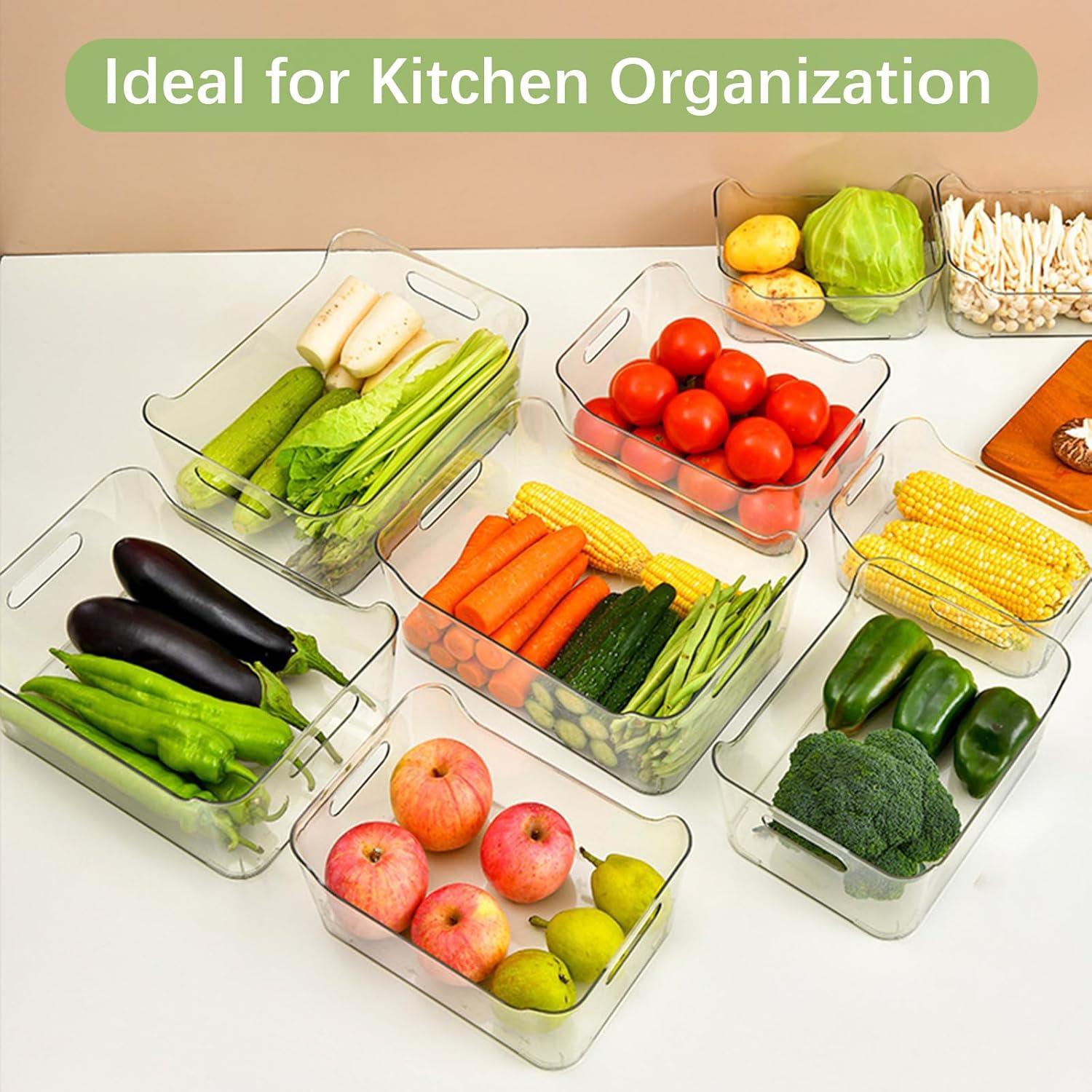 Contenedores de Almacenamiento Plástico Transparente 4PK 28.4x20.3x12.7cm