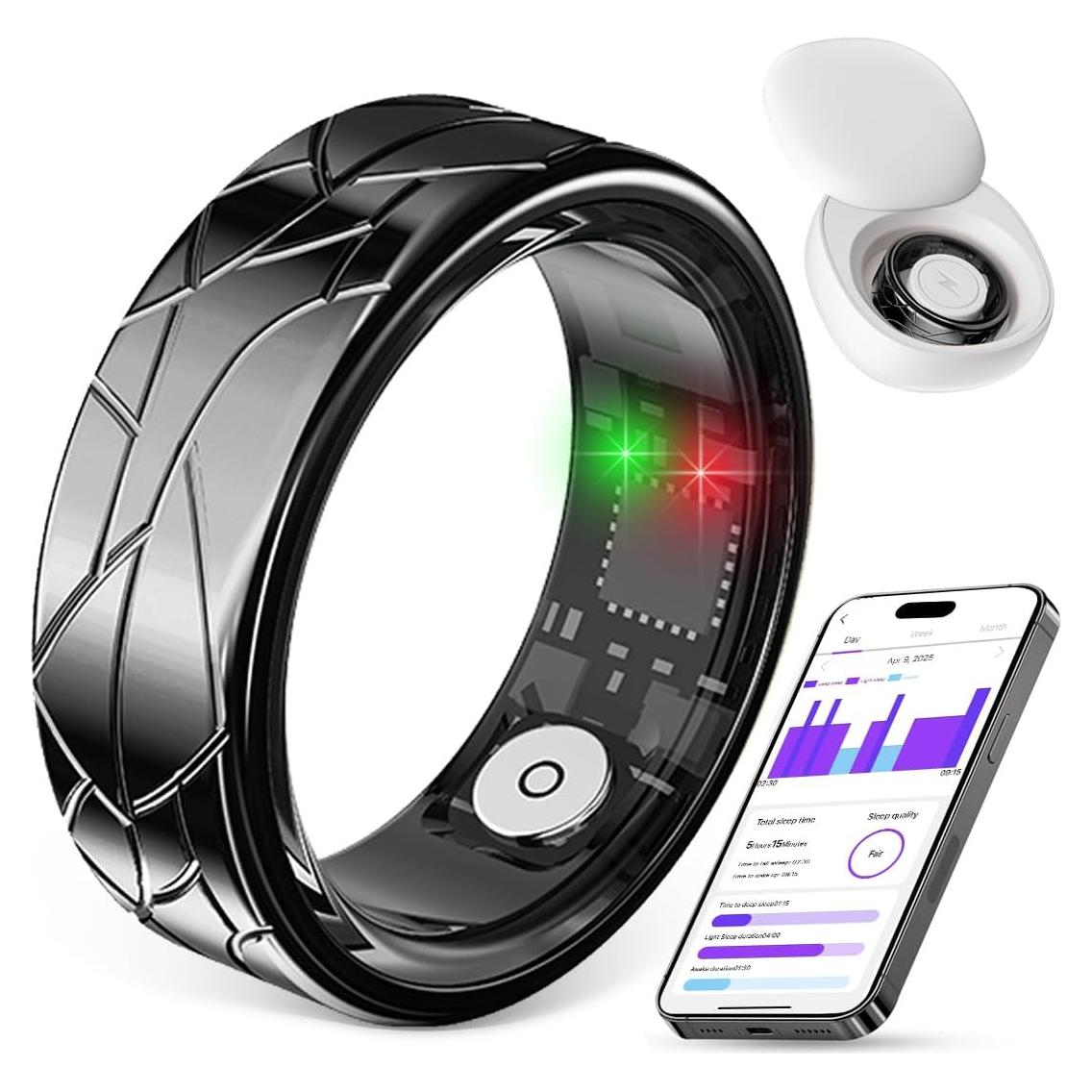 Anillo Inteligente Maibloln PX03 Negro - Salud y Fitness 5ATM