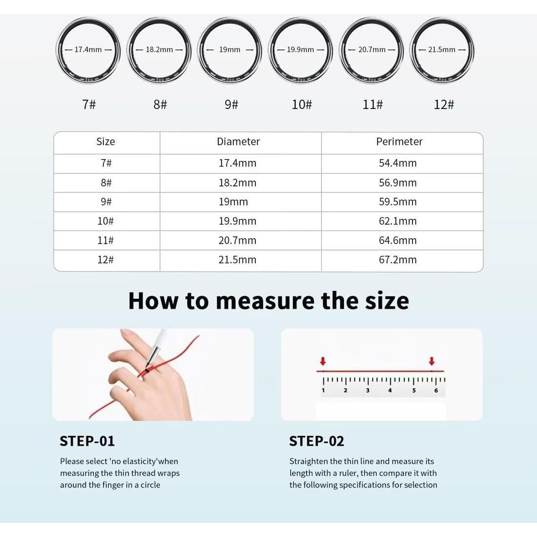 Anillo Inteligente Maibloln PX03 Negro - Salud y Fitness 5ATM