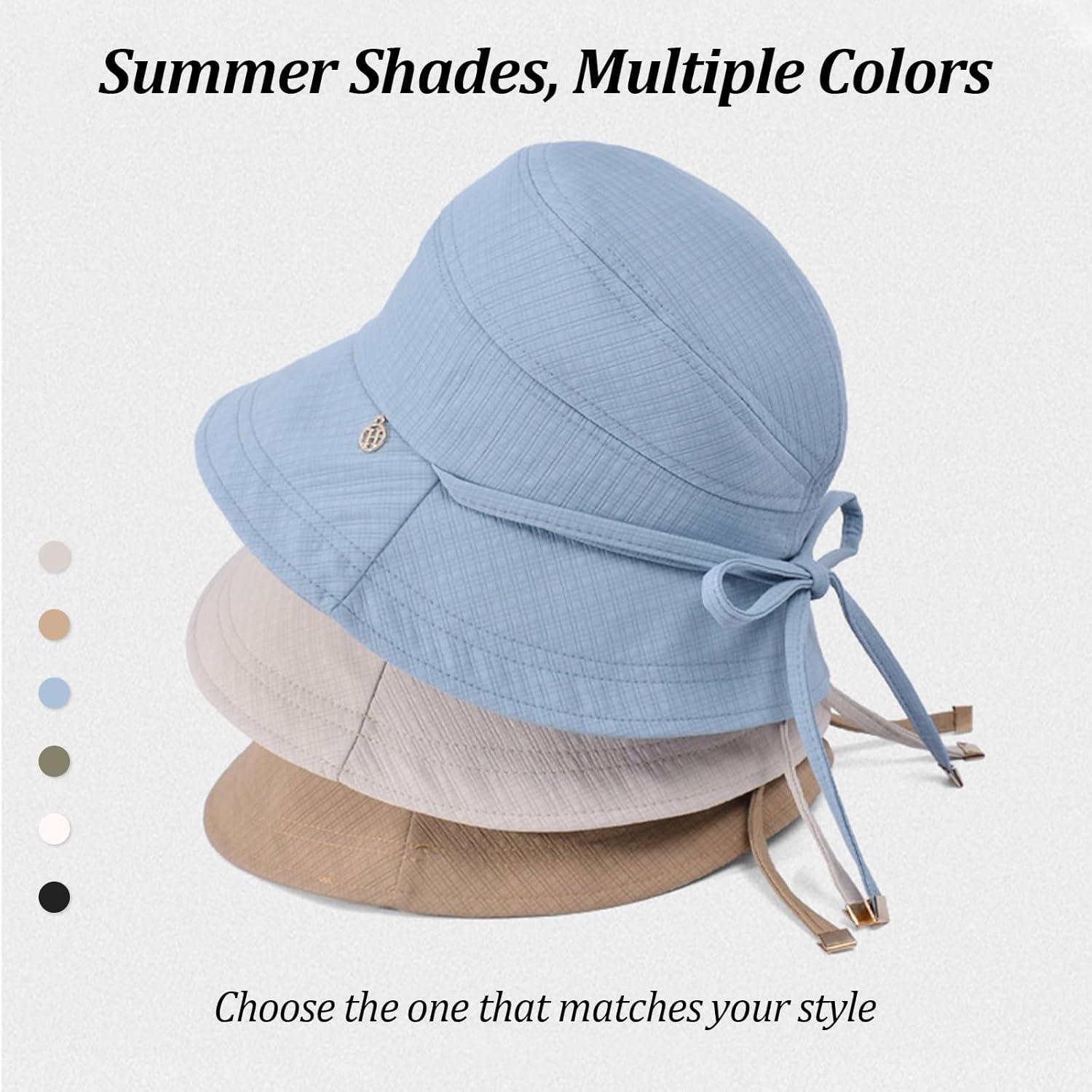 Sombrero de Cubo Wanheart para Mujeres UPF 50+ Ajustable Plegable