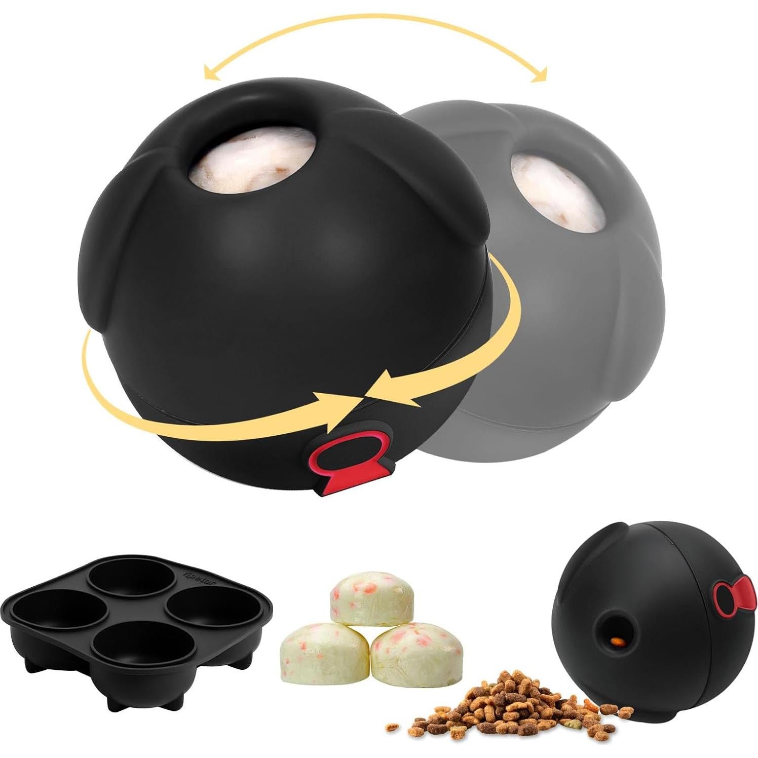 Juguete para Perros Yipetor 3 en 1 - Dispensador de Golosinas y Plato de Lamer