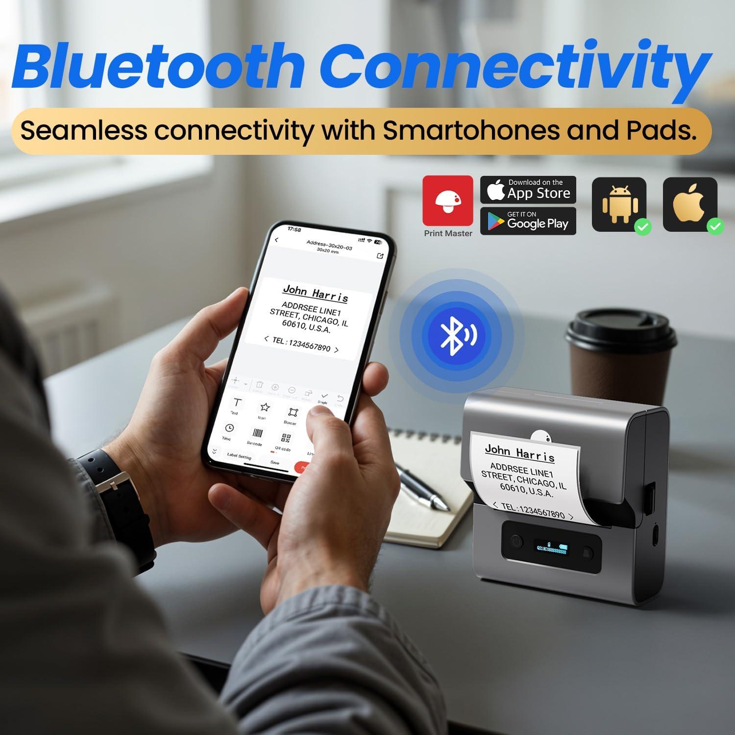 Impresora de Etiquetas Térmica Phomemo M221 Bluetooth 3"