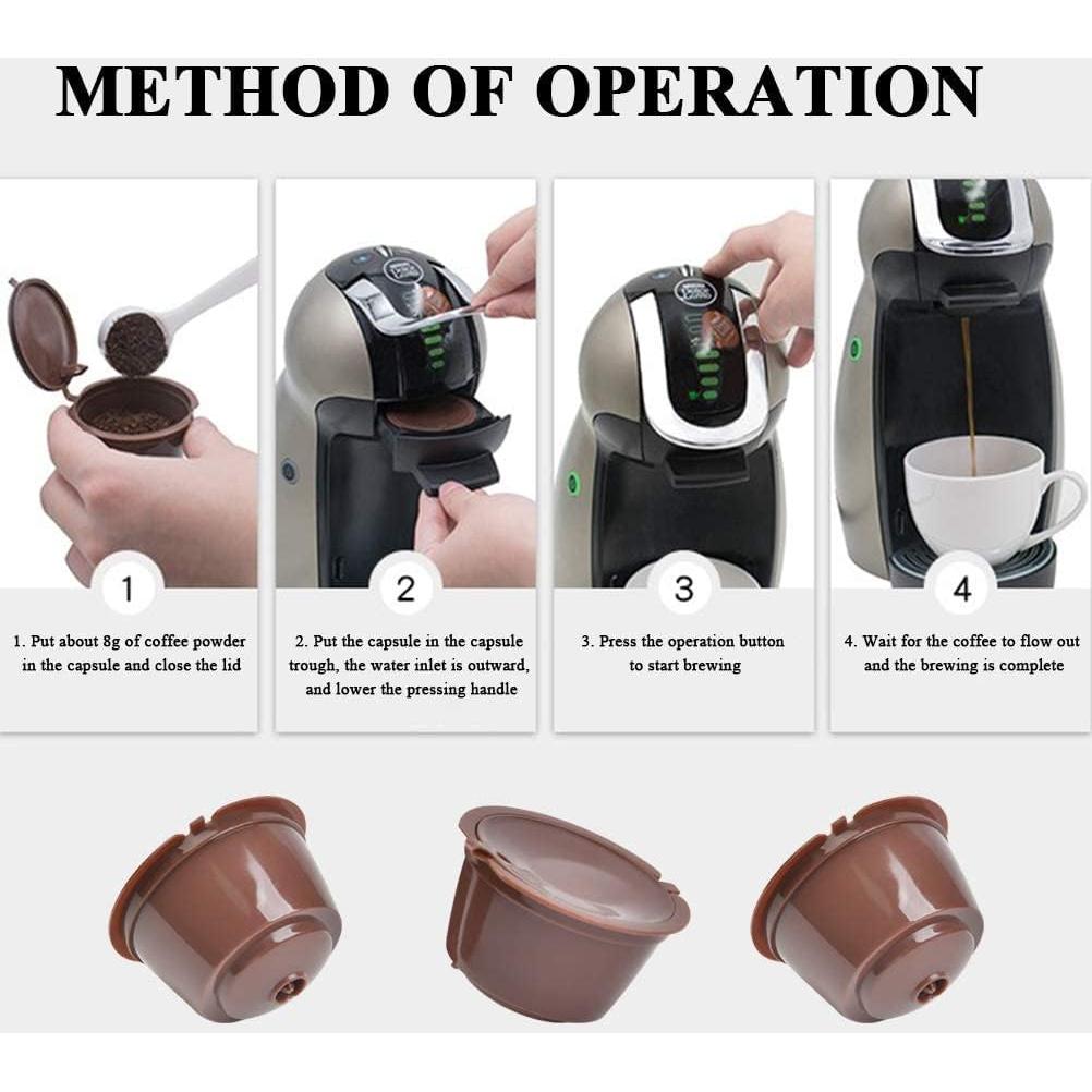 Cápsulas de Café Reutilizables TQEONKL para Nescafé Dolce Gusto