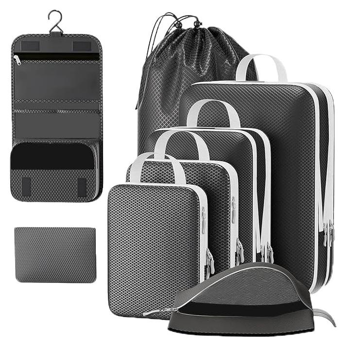 Set de 8 Cubos de Compresión Utook para Viaje - Ahorra Espacio
