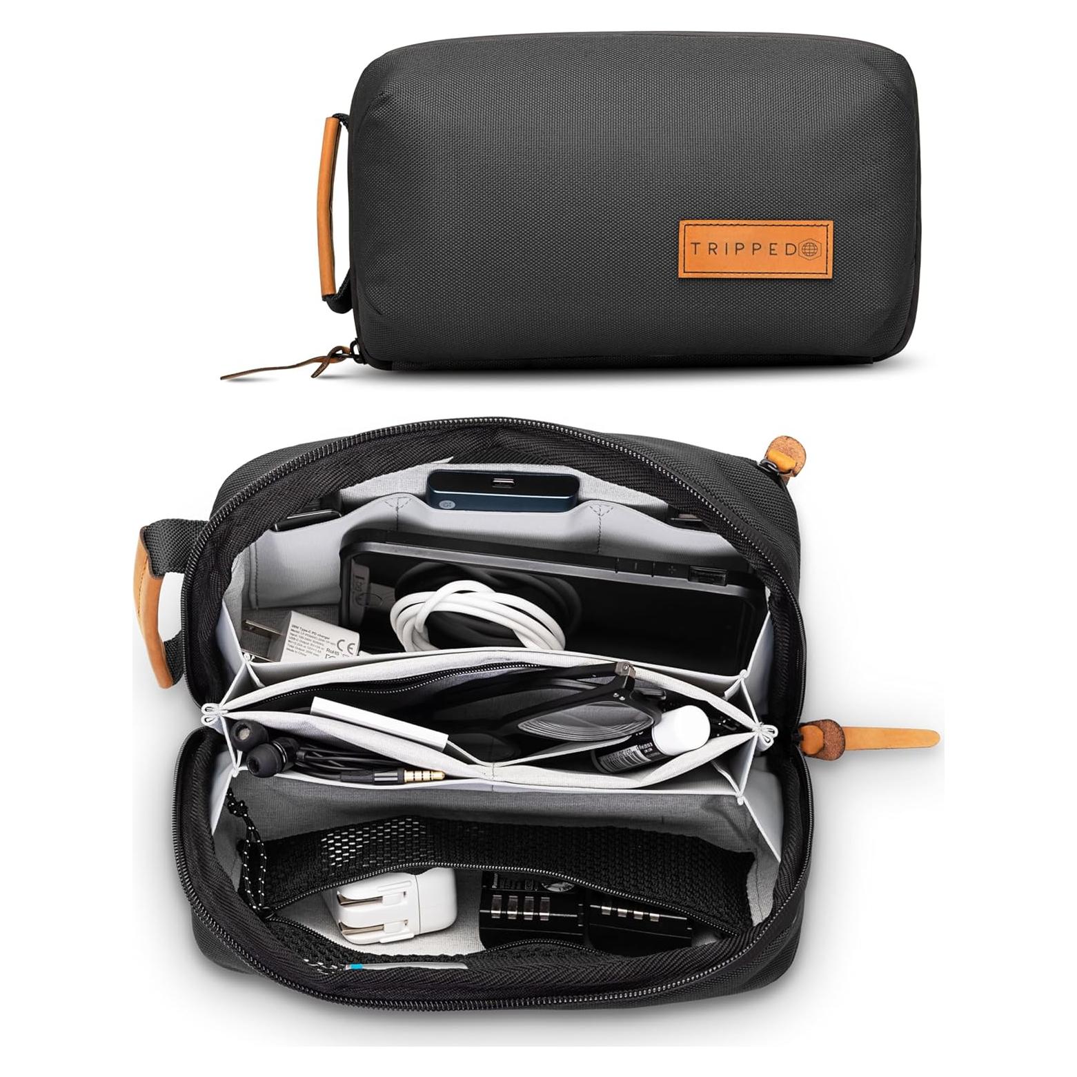 Organizador de Electrónica TRIPPED - Estuche de Viaje Negro