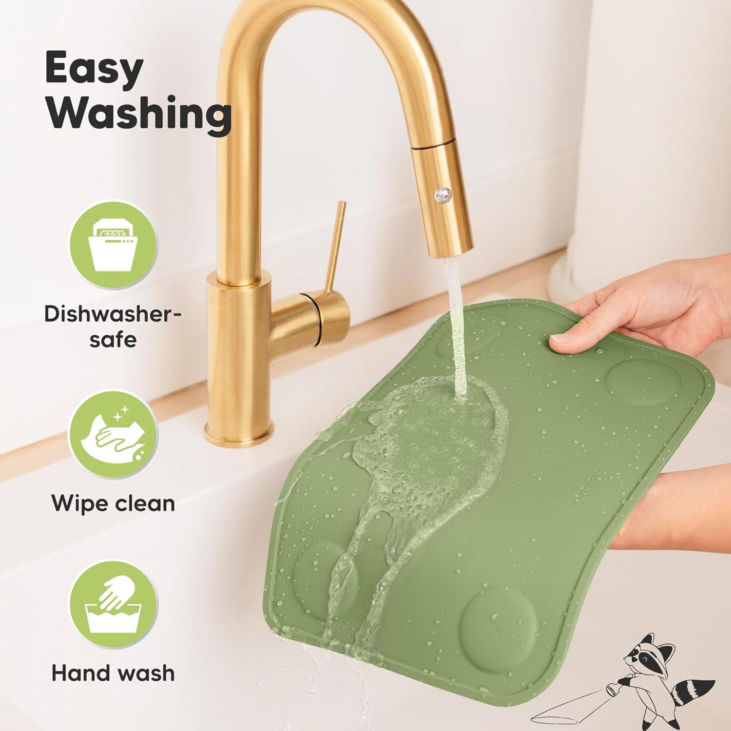 KeaBabies 2-Pack Manteles de Silicona Antideslizantes 30x22 cm