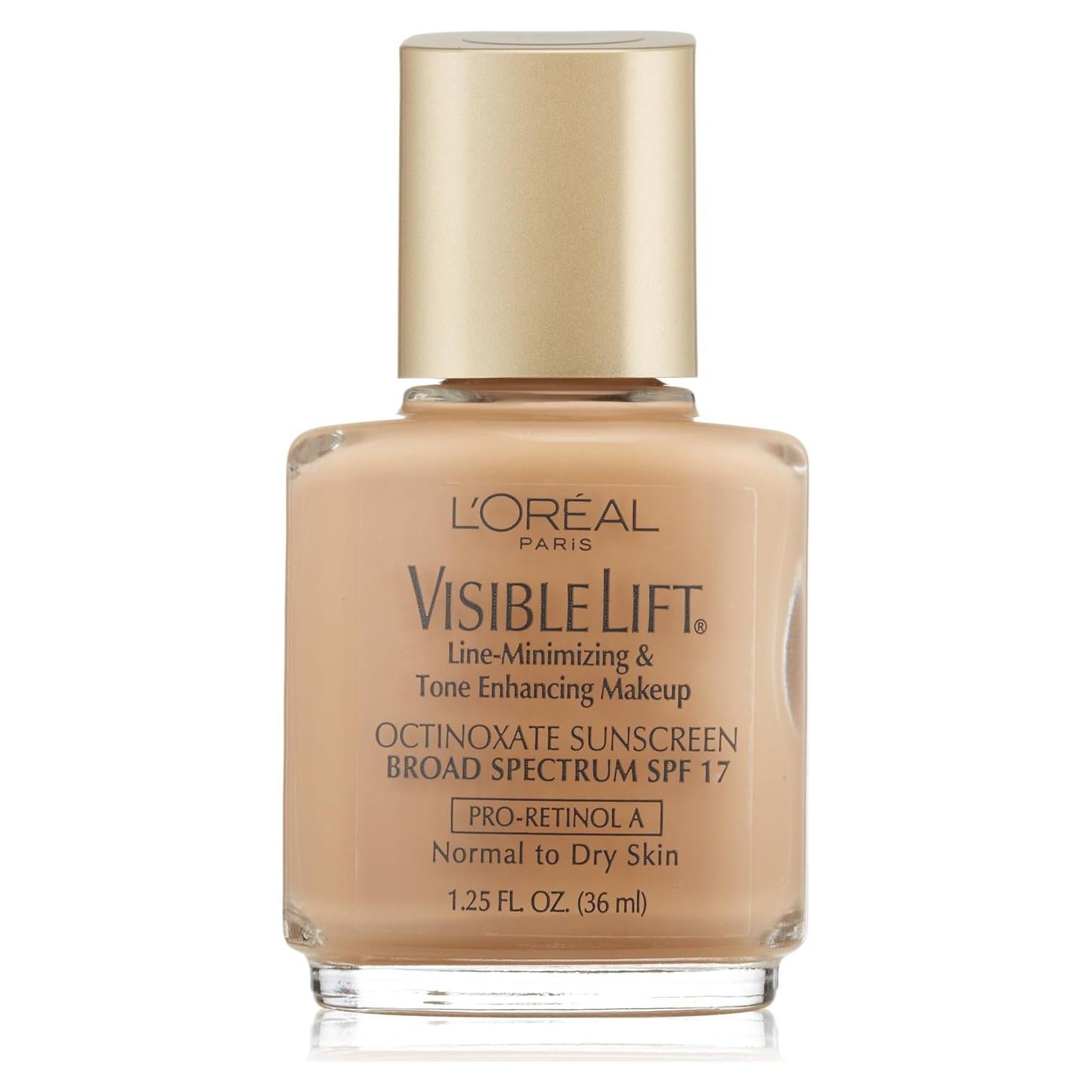 Maquillaje Líquido L'Oreal Visible Lift Beige Dorado 37.5 ml