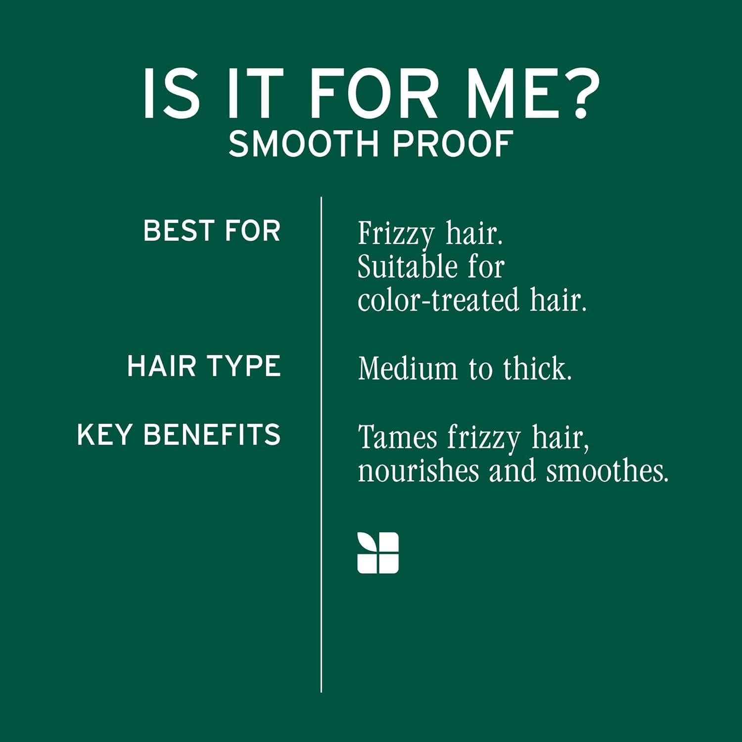 Acondicionador Biolage Smooth Proof 400 ml - Controla Frizz y Hidrata