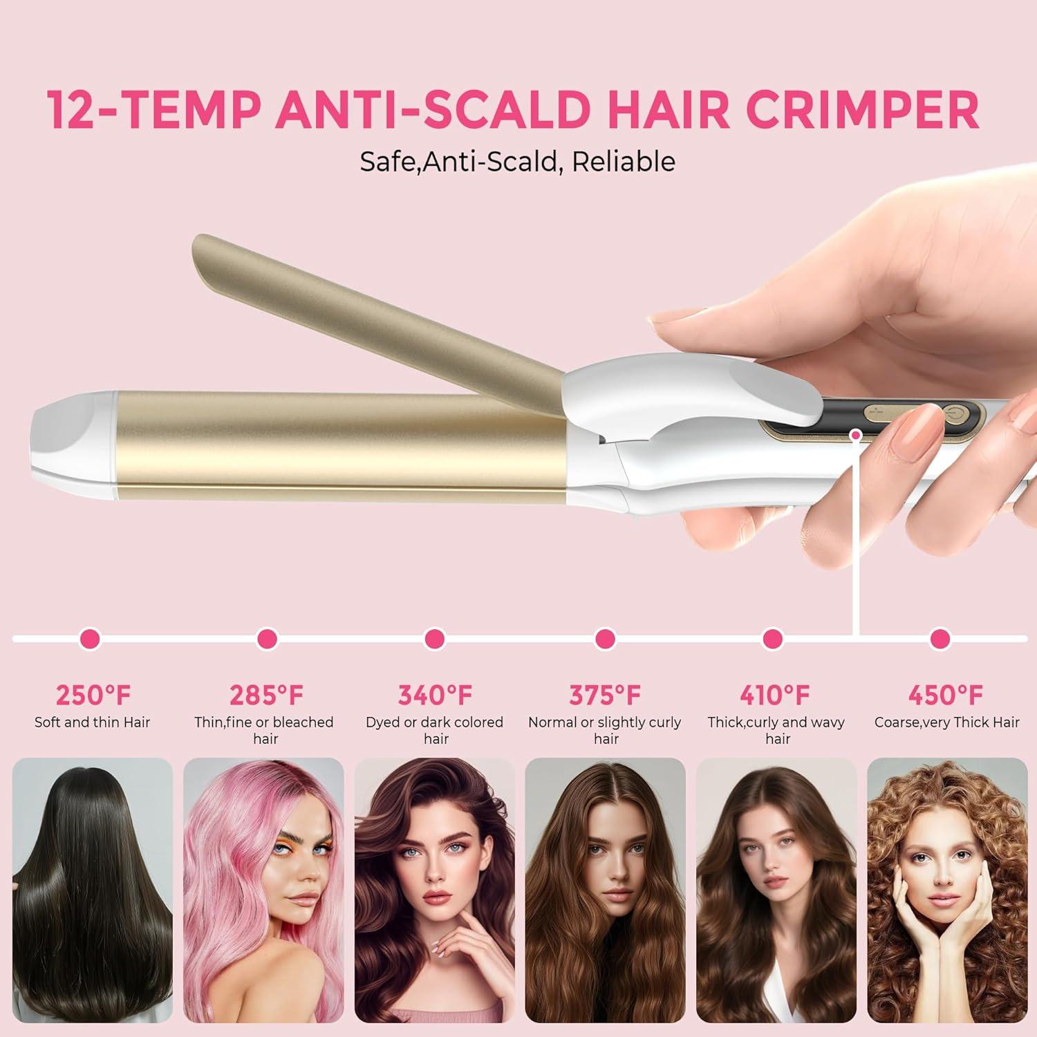 Plancha de Pelo 2 en 1 Atopskins Cerámica Doble Voltaje 69.85cm