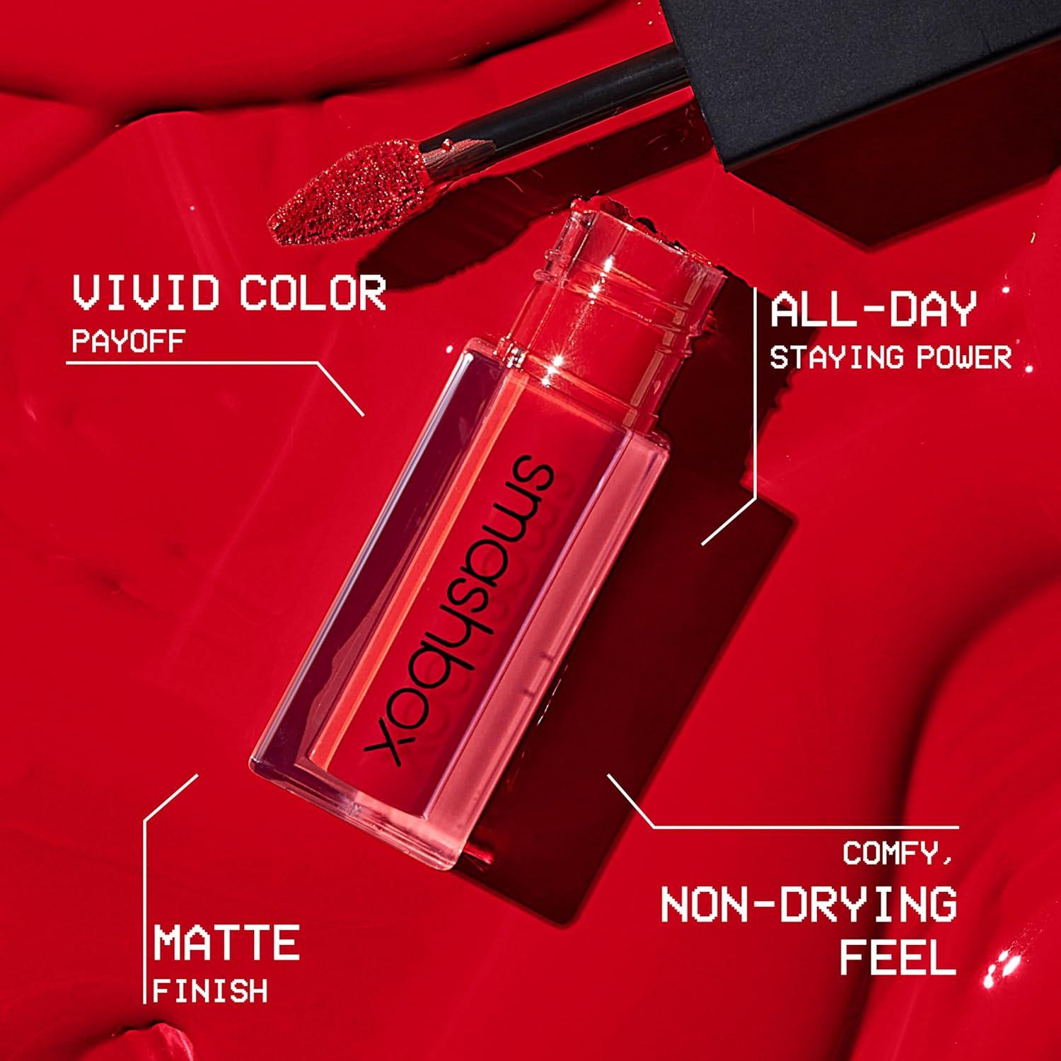 Labial Líquido Mate Smashbox 01 Juego Justo 38g Resistente