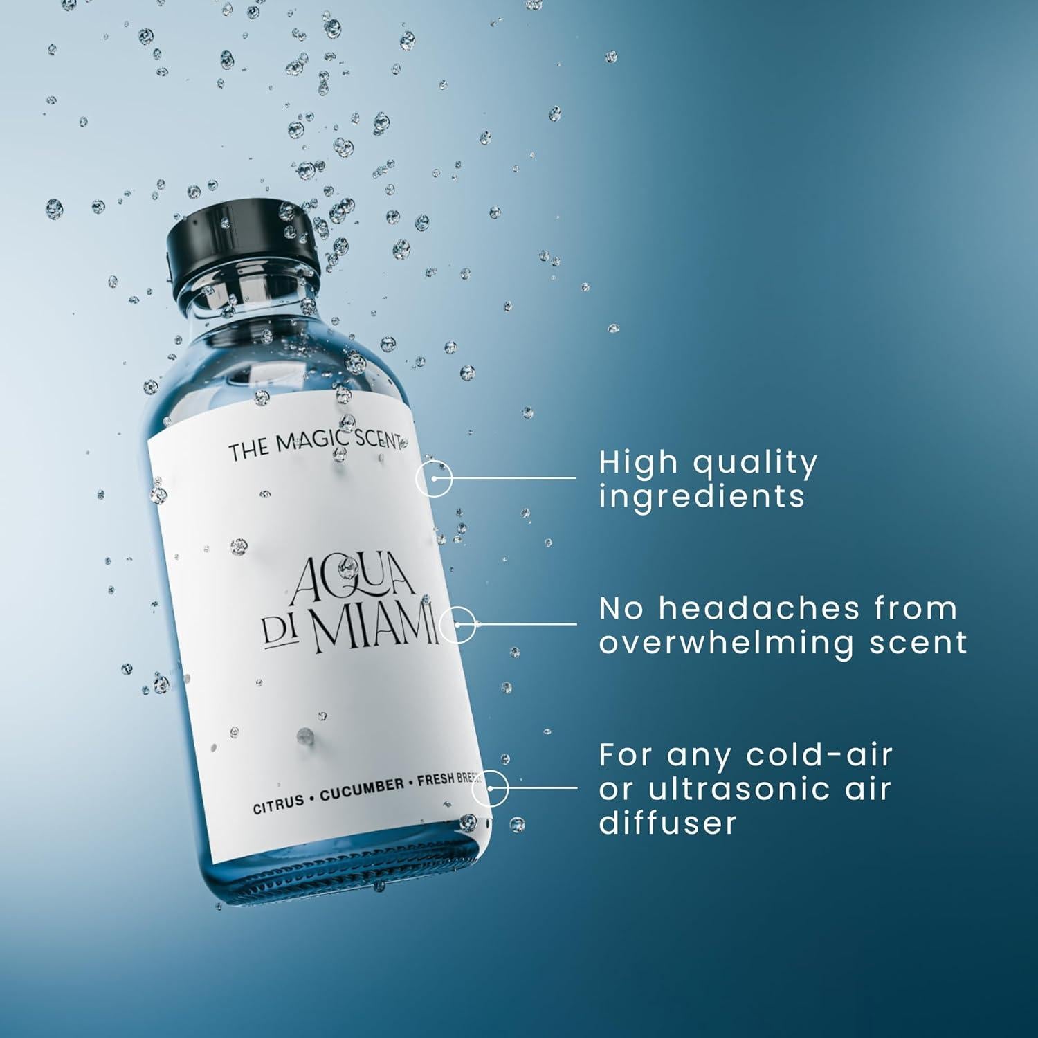 Aceite Difusor Aqua di Miami 120 mL - Aromas de Lujo