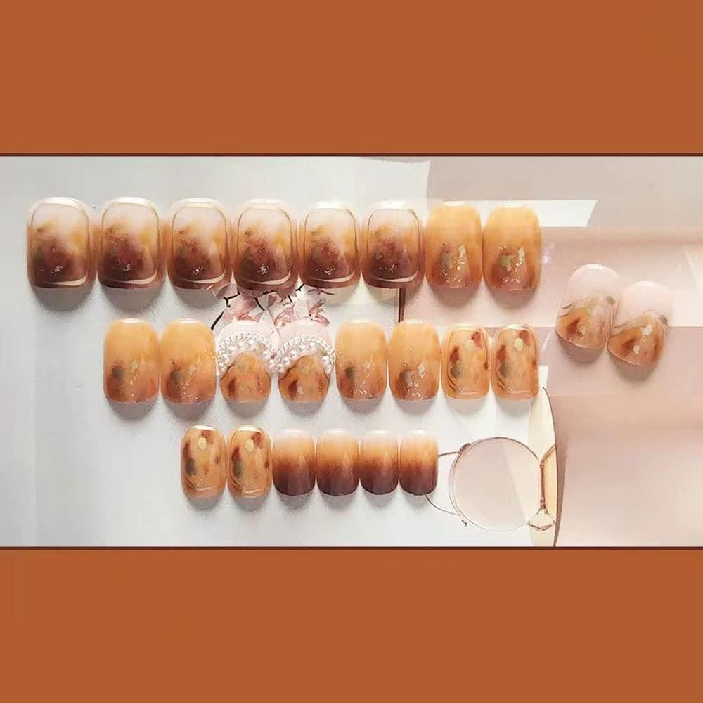 Uñas Postizas Cortas Cuadradas Magrace 24 pcs Diseño A-138