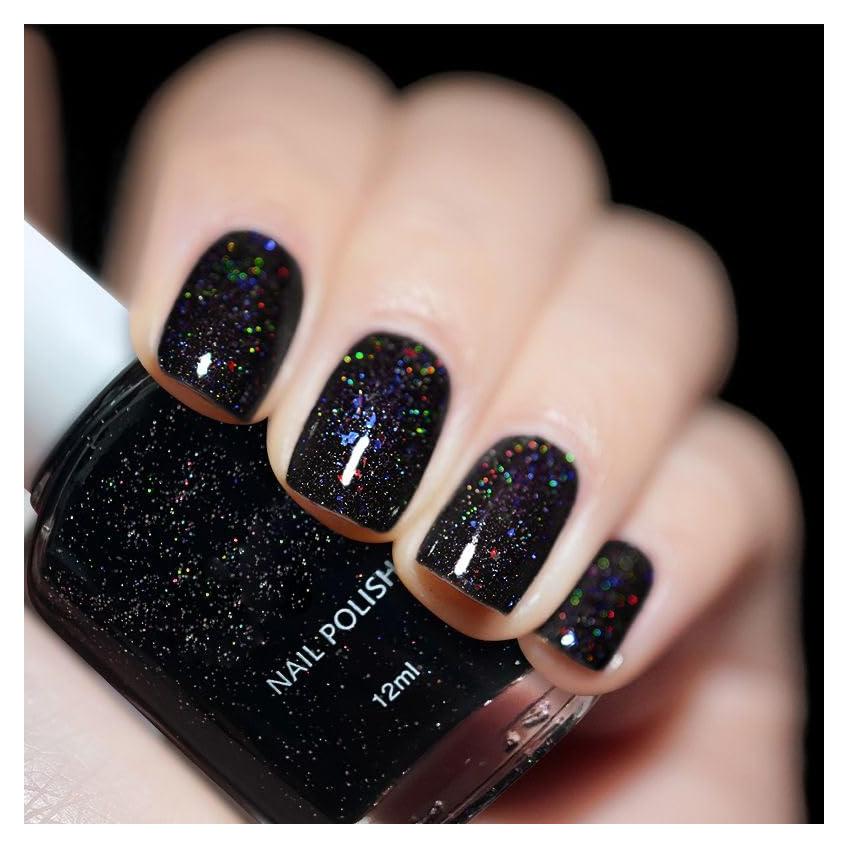 Esmalte de Uñas COSMOO Negro Brillante 12ml Vegano Secado Rápido