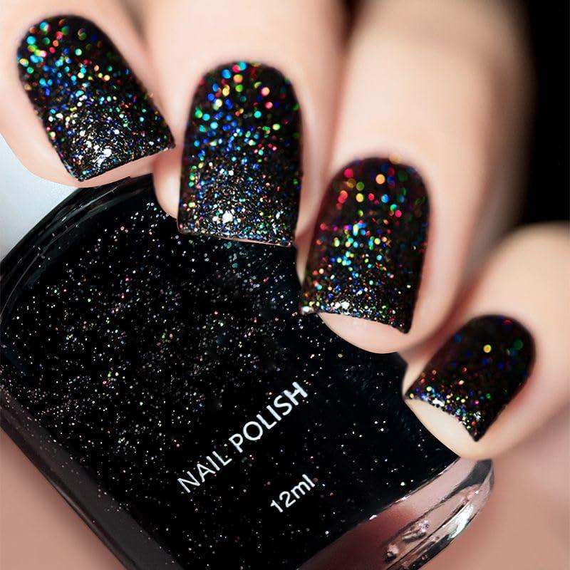 Esmalte de Uñas COSMOO Negro Brillante 12ml Vegano Secado Rápido