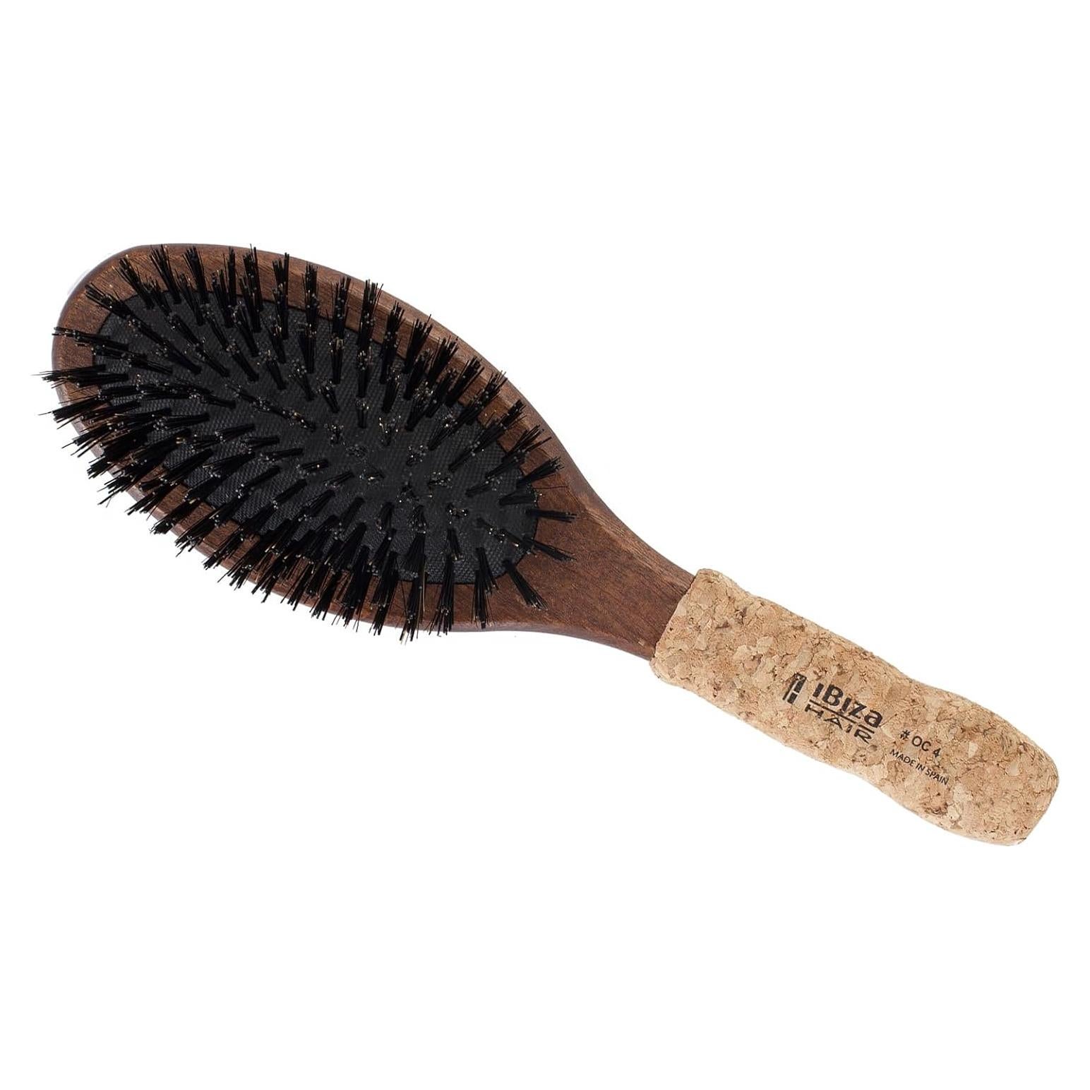 Cepillo Plano Ovalado Ibiza Hair OC4 Cerda de Jabalí y Nylon