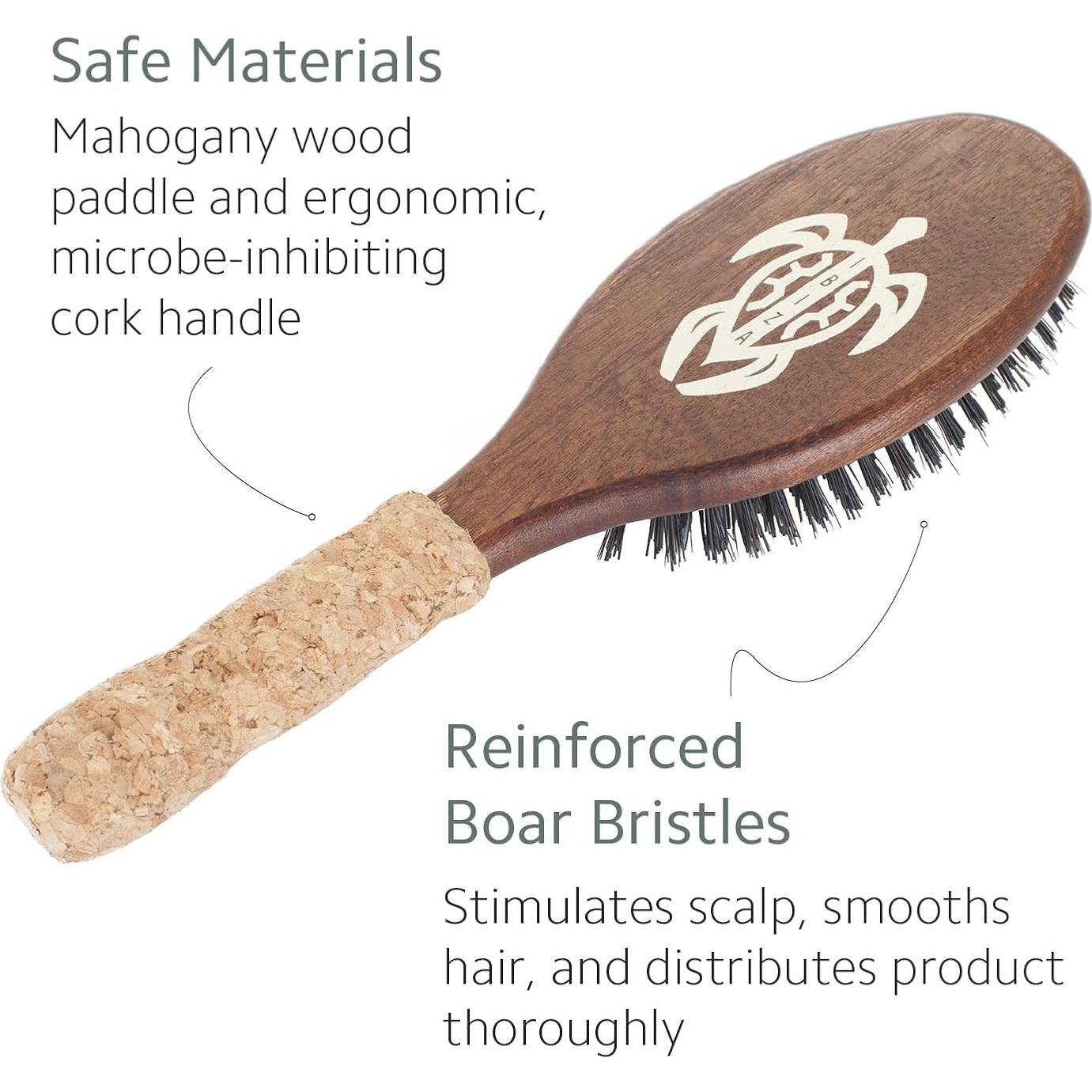 Cepillo Plano Ovalado Ibiza Hair OC4 Cerda de Jabalí y Nylon