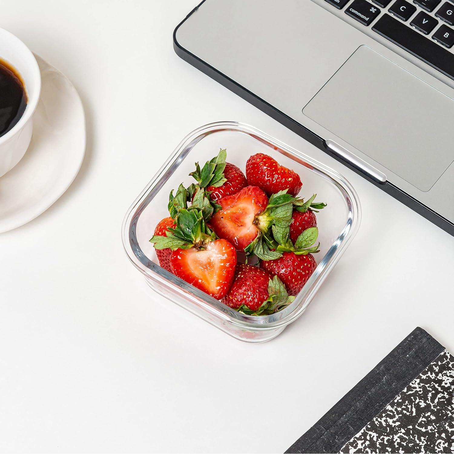 Contenedores de Almacenamiento de Vidrio Bonita Home 0.52L