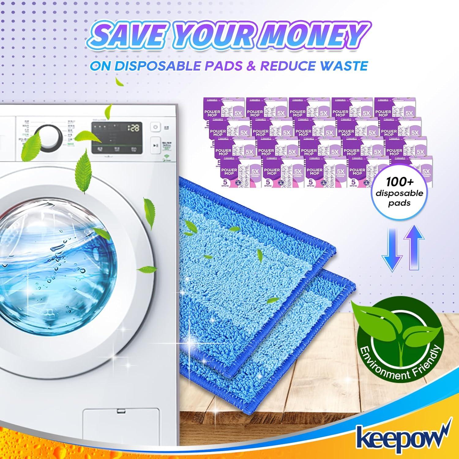 Paños de Mopa Reutilizables KEEPOW 5 Unidades 33-38 cm