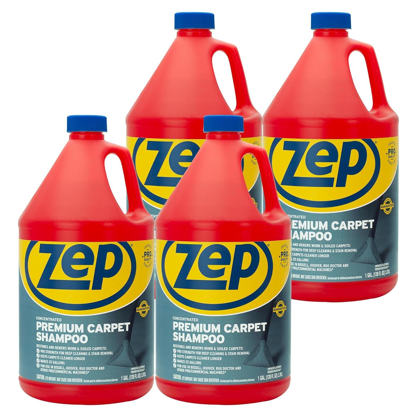 Shampoo Concentrado para Alfombras Zep 1 Galón - Limpieza Profunda