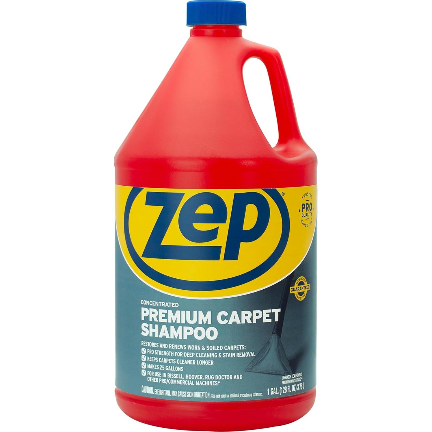 Shampoo Concentrado para Alfombras Zep 1 Galón - Limpieza Profunda