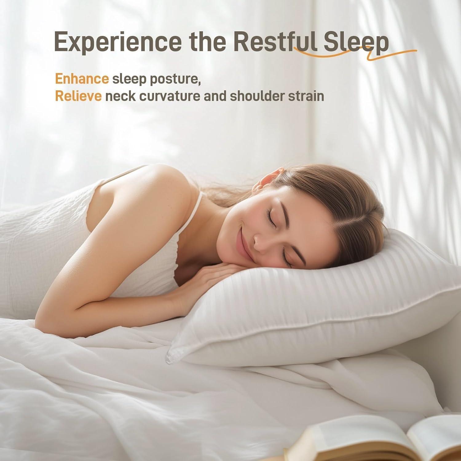 Almohada hipoalergénica Lyralith 1Pack-Reina 100% algodón