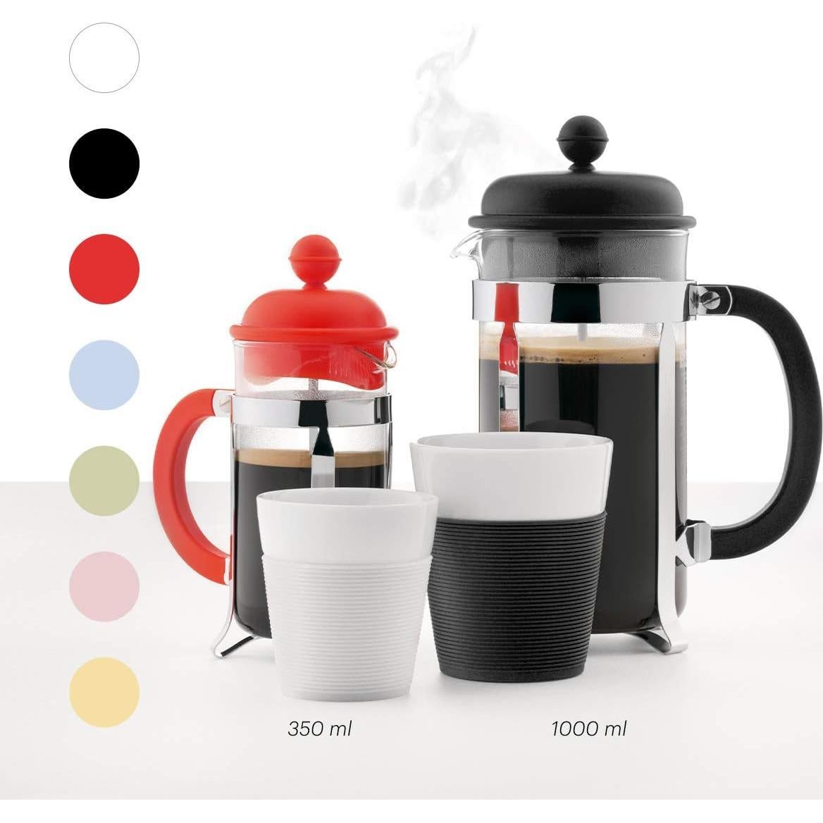 Cafetera Prensa Francesa Bodum CAFFETTIERA 3 Tazas 0.35L Blanca