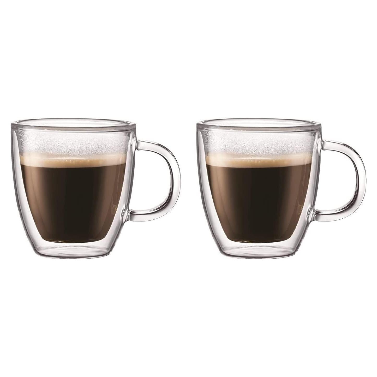 Set de 2 Tazas de Espresso Bodum 148ml Doble Pared Vidrio