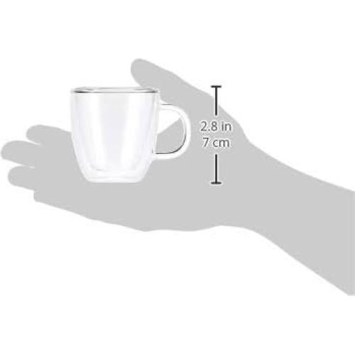 Set de 2 Tazas de Espresso Bodum 148ml Doble Pared Vidrio