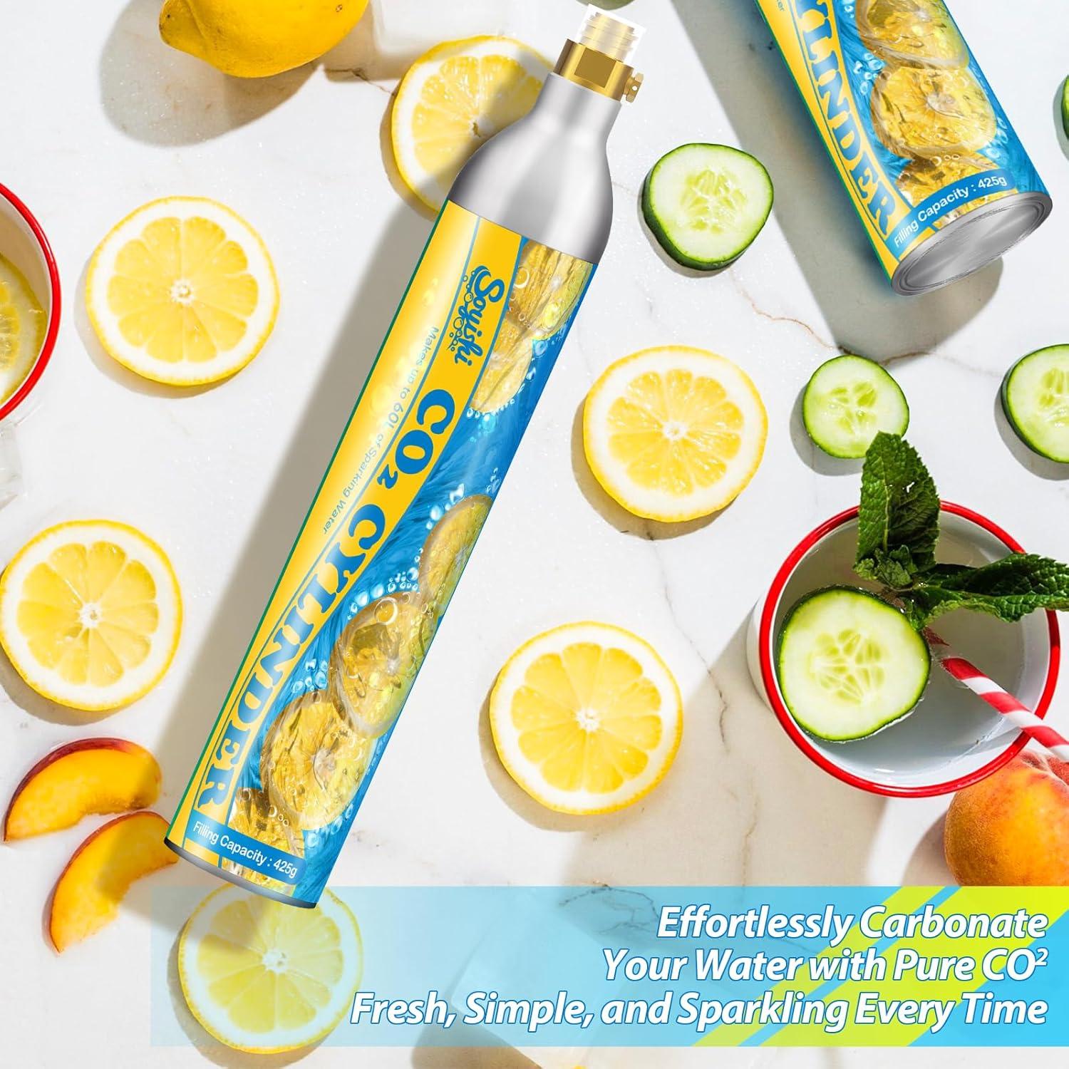 Cilindros de CO2 60L Soyishi - Set de 2 cartuchos roscados