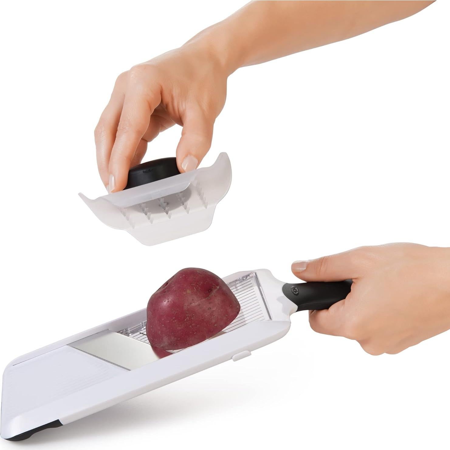 Mandolina y Rallador OXO Good Grips - Acero Inoxidable Ajustable